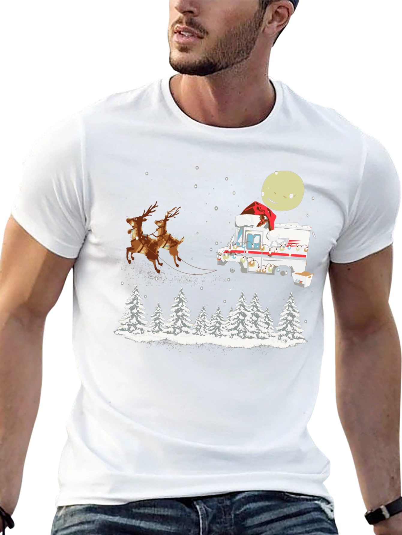 Christmas Mail Carrier T-Shirt: Reindeer Delivery
