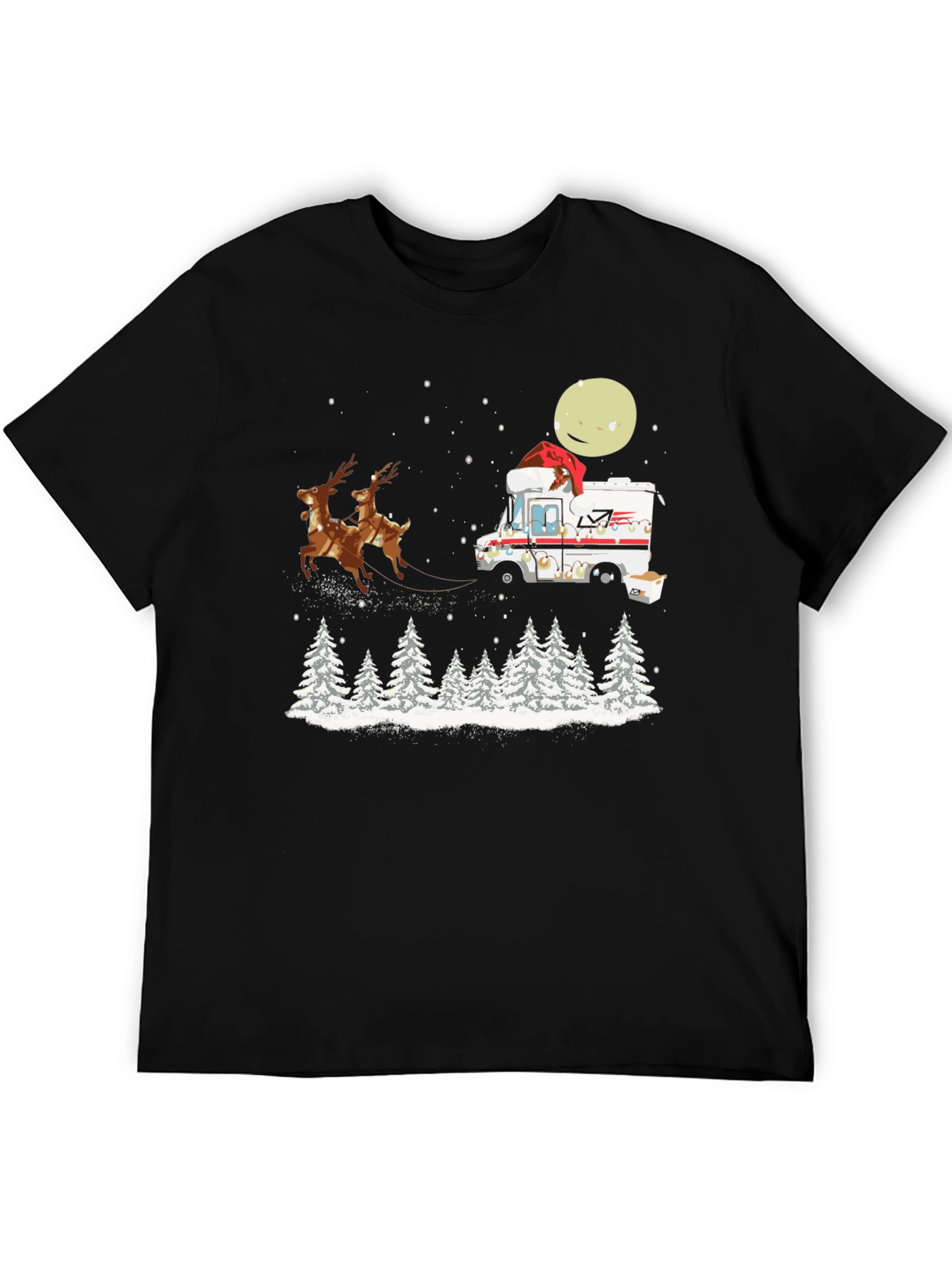 Christmas Mail Carrier T-Shirt: Reindeer Delivery