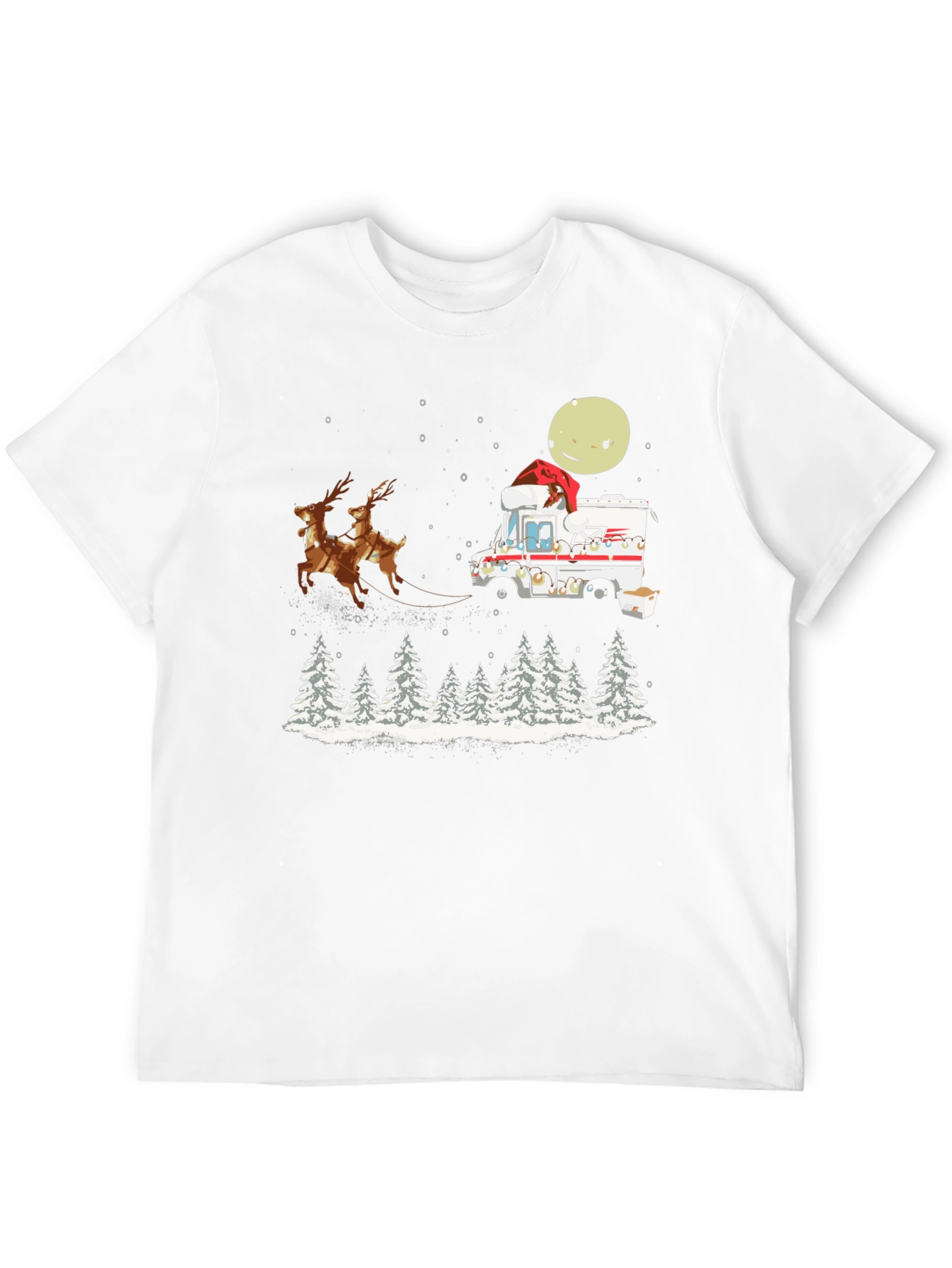 Christmas Mail Carrier T-Shirt: Reindeer Delivery