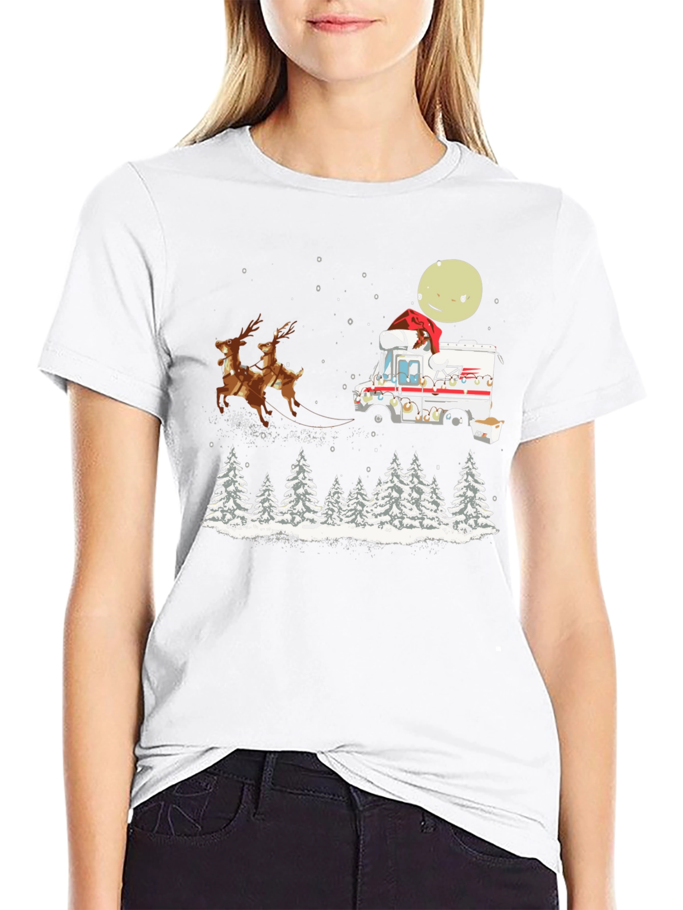 Christmas Mail Carrier T-Shirt: Reindeer Delivery