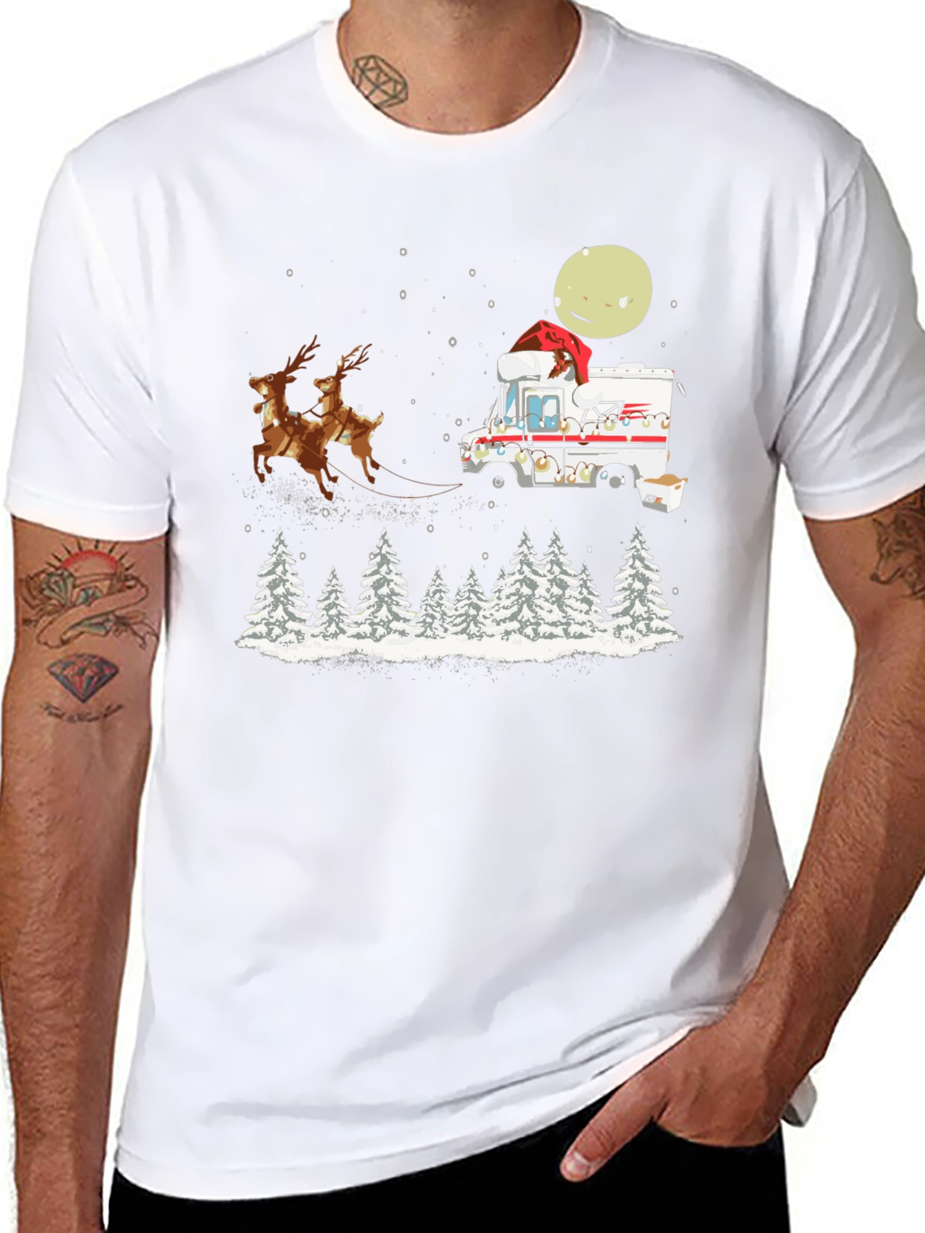 Christmas Mail Carrier T-Shirt: Reindeer Delivery