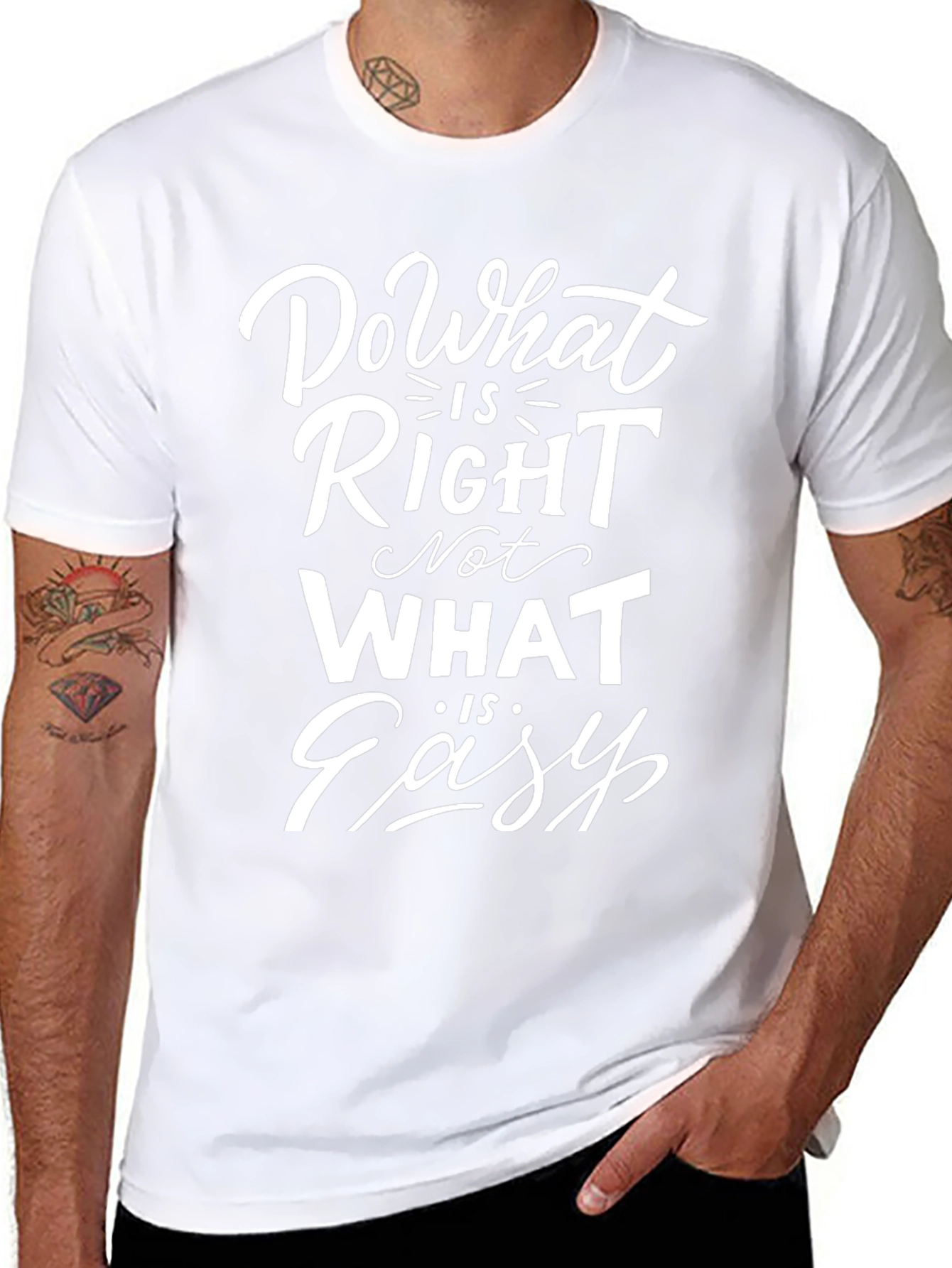 Do What Is Right Graphic Tee - Motivational T-Shirt