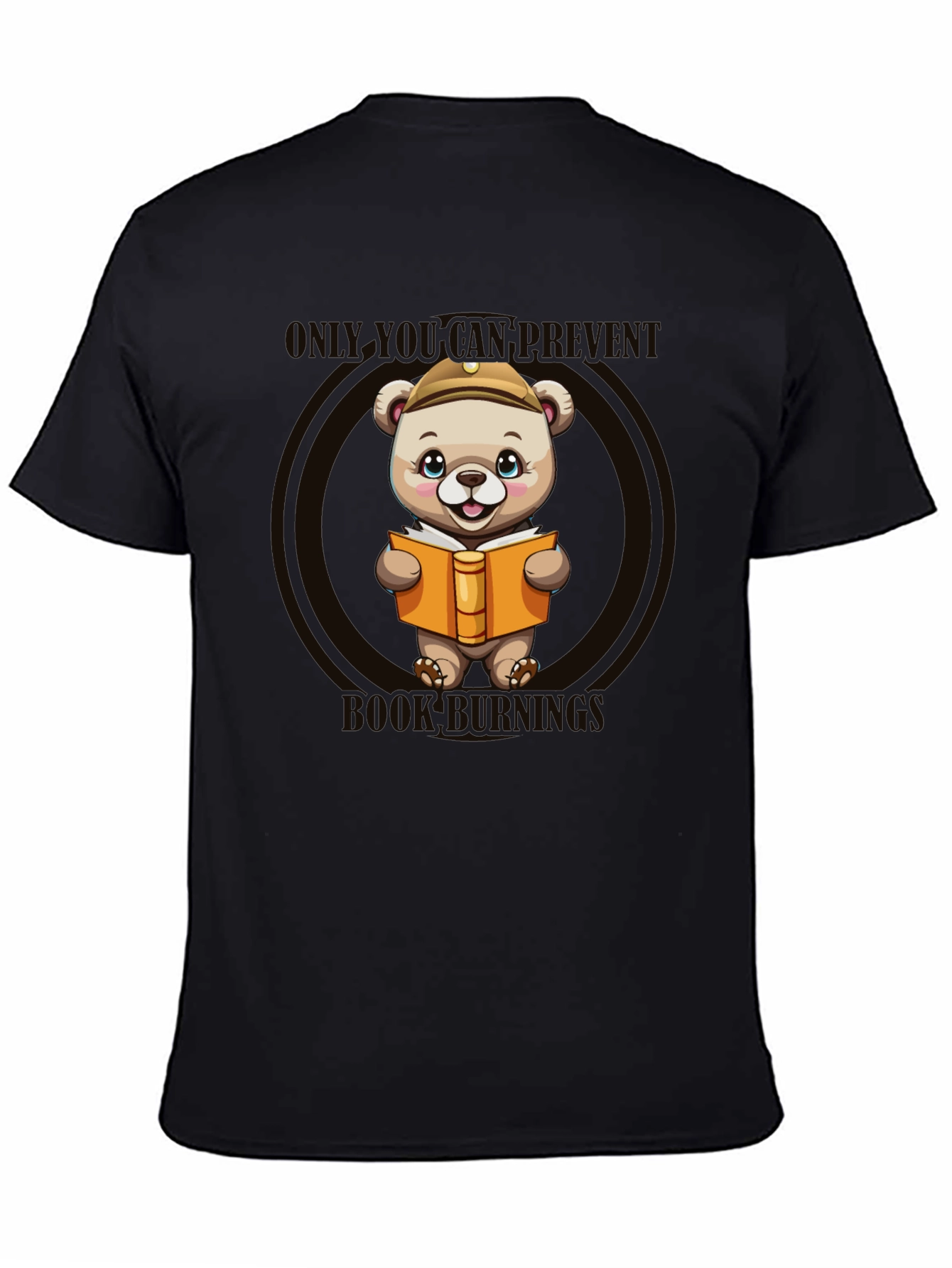 Book Bear Tee: Prevent Book Burning T-Shirt