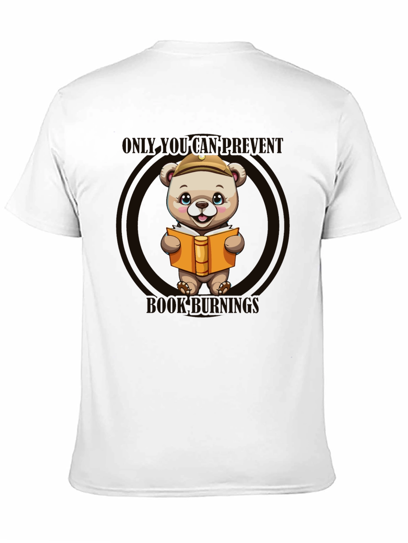 Book Bear Tee: Prevent Book Burning T-Shirt