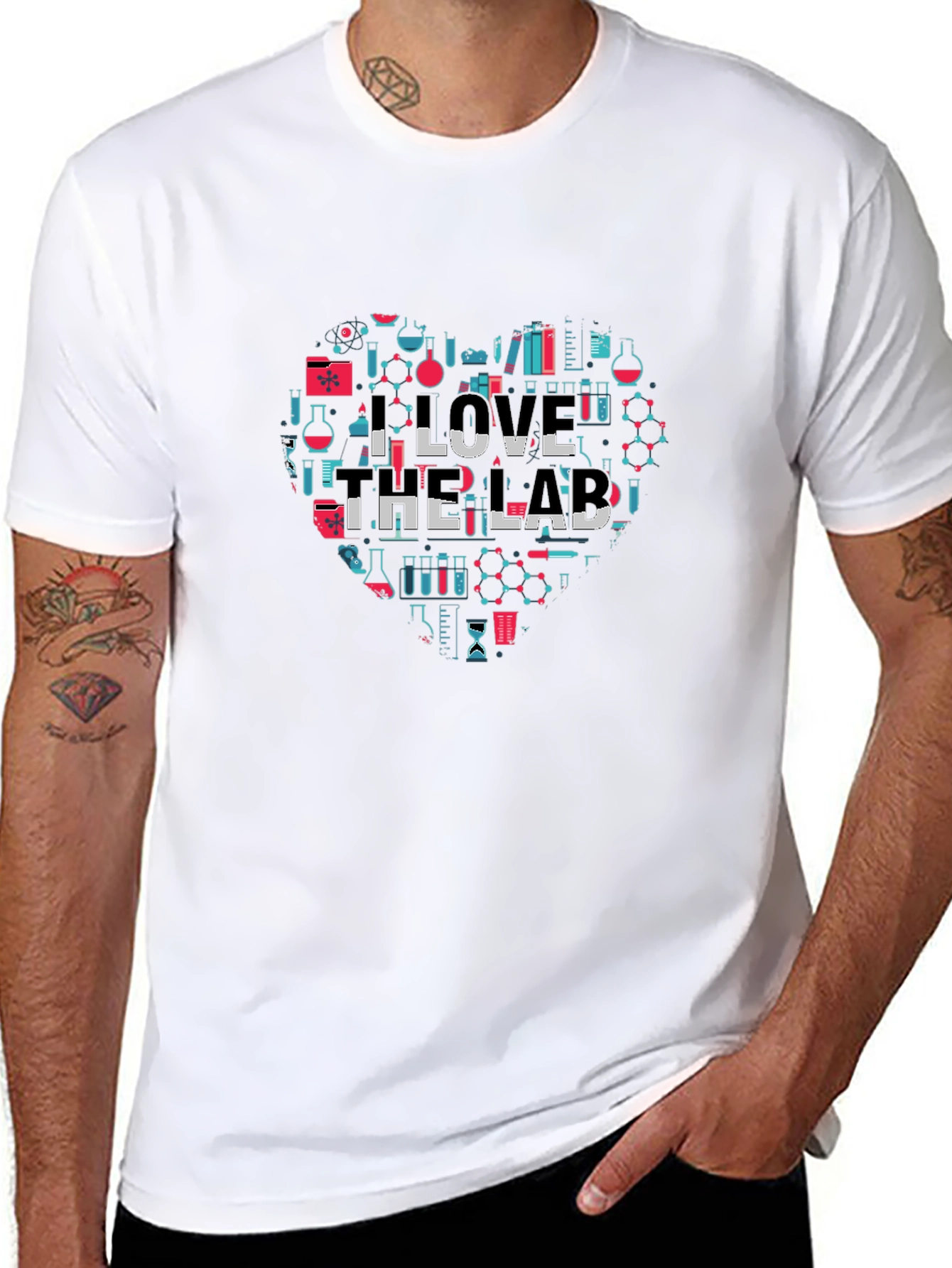 I Love the Lab Graphic T-Shirt - Science Tee