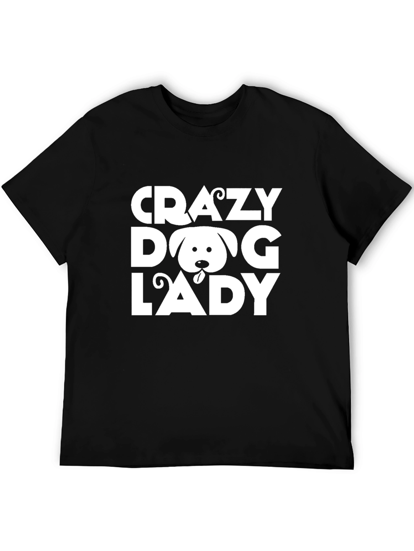 Crazy Dog Lady Black Tee