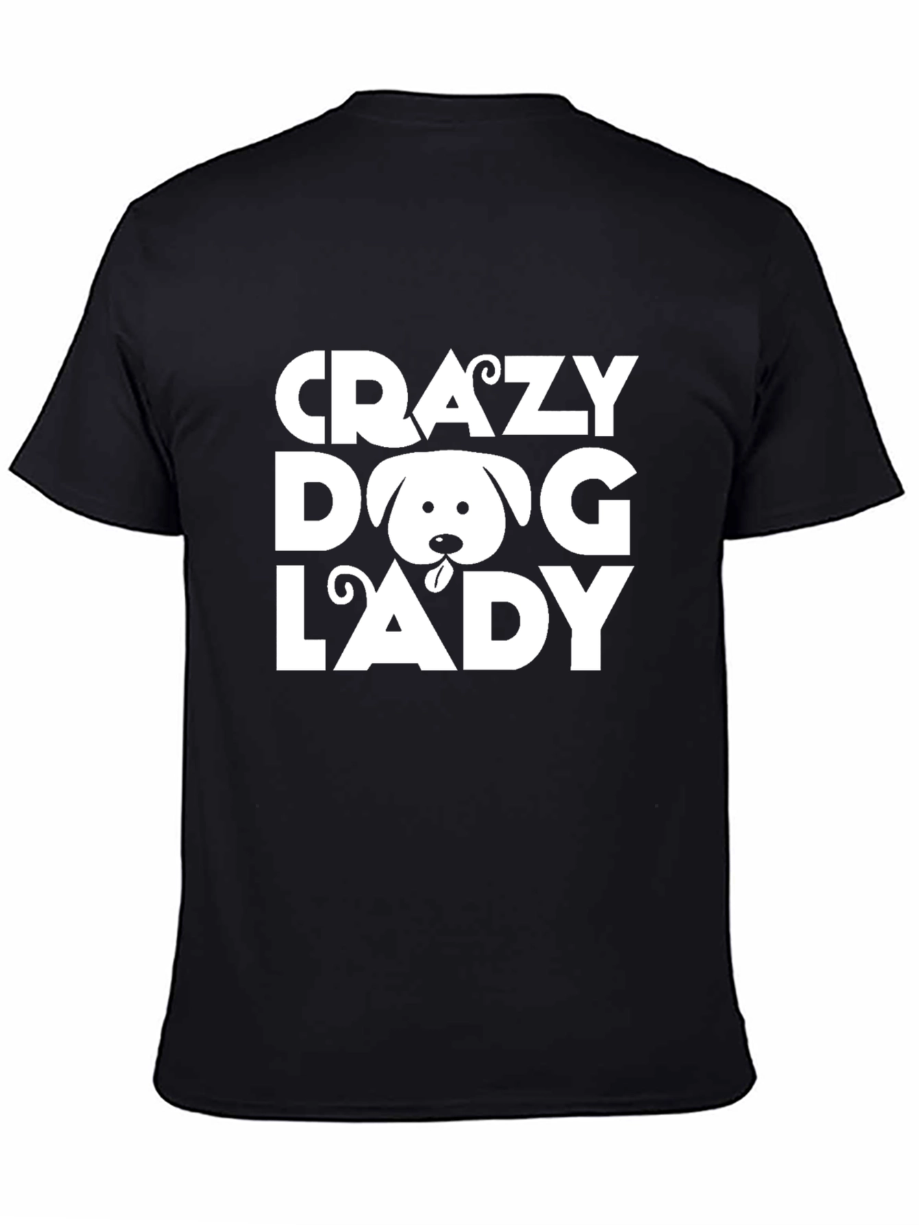 Crazy Dog Lady Black Tee