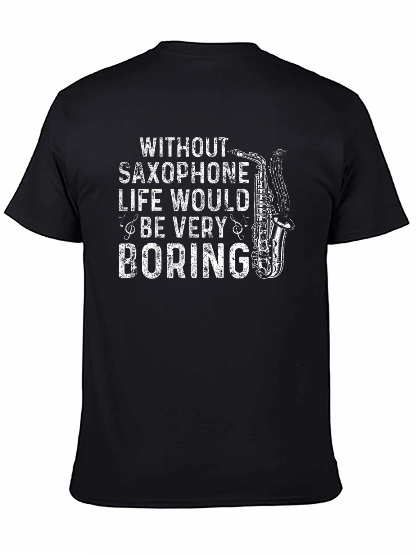 Saxophone Lovers T-Shirt - Music Makes Life Better