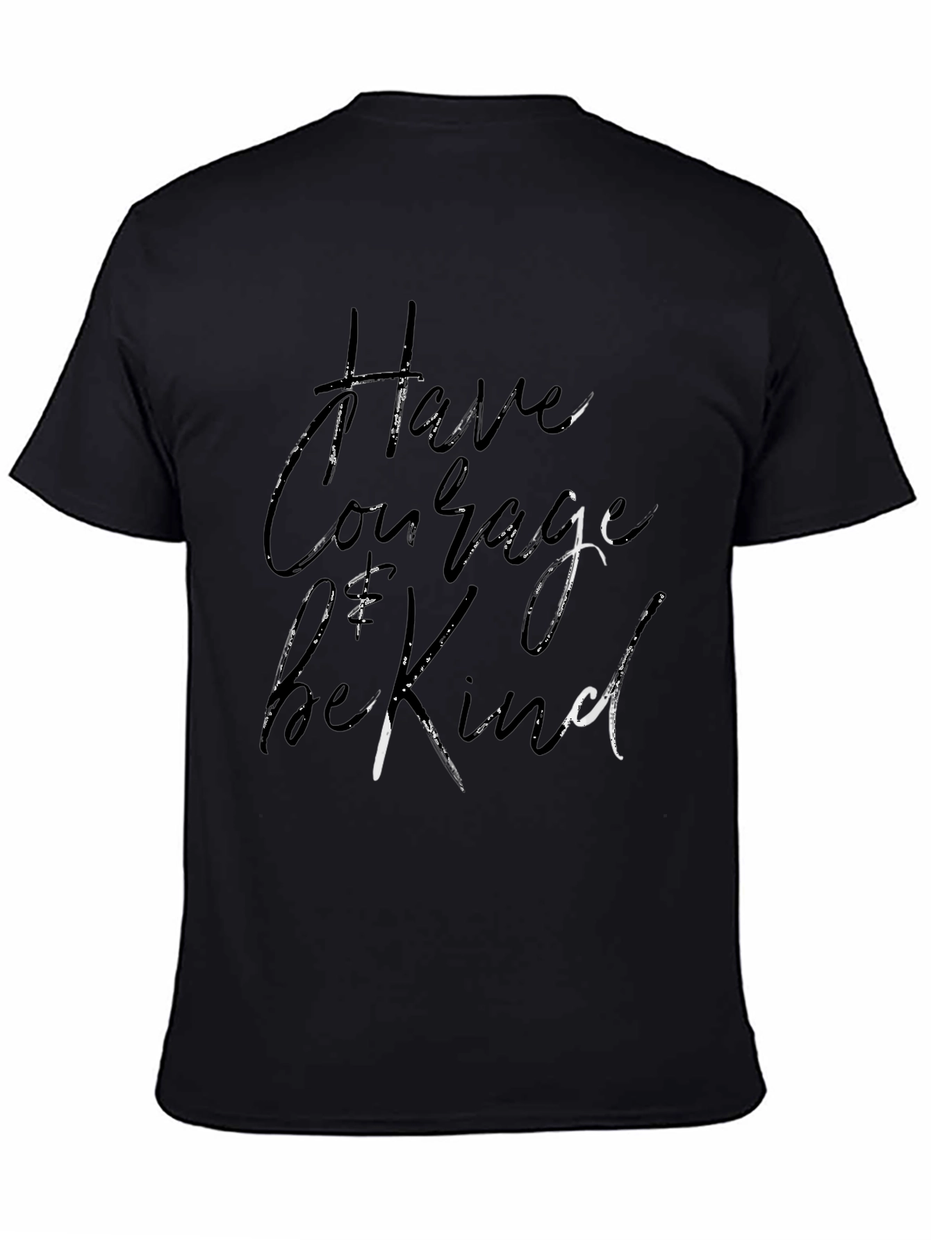 Have Courage Be Kind Black Graphic Tee