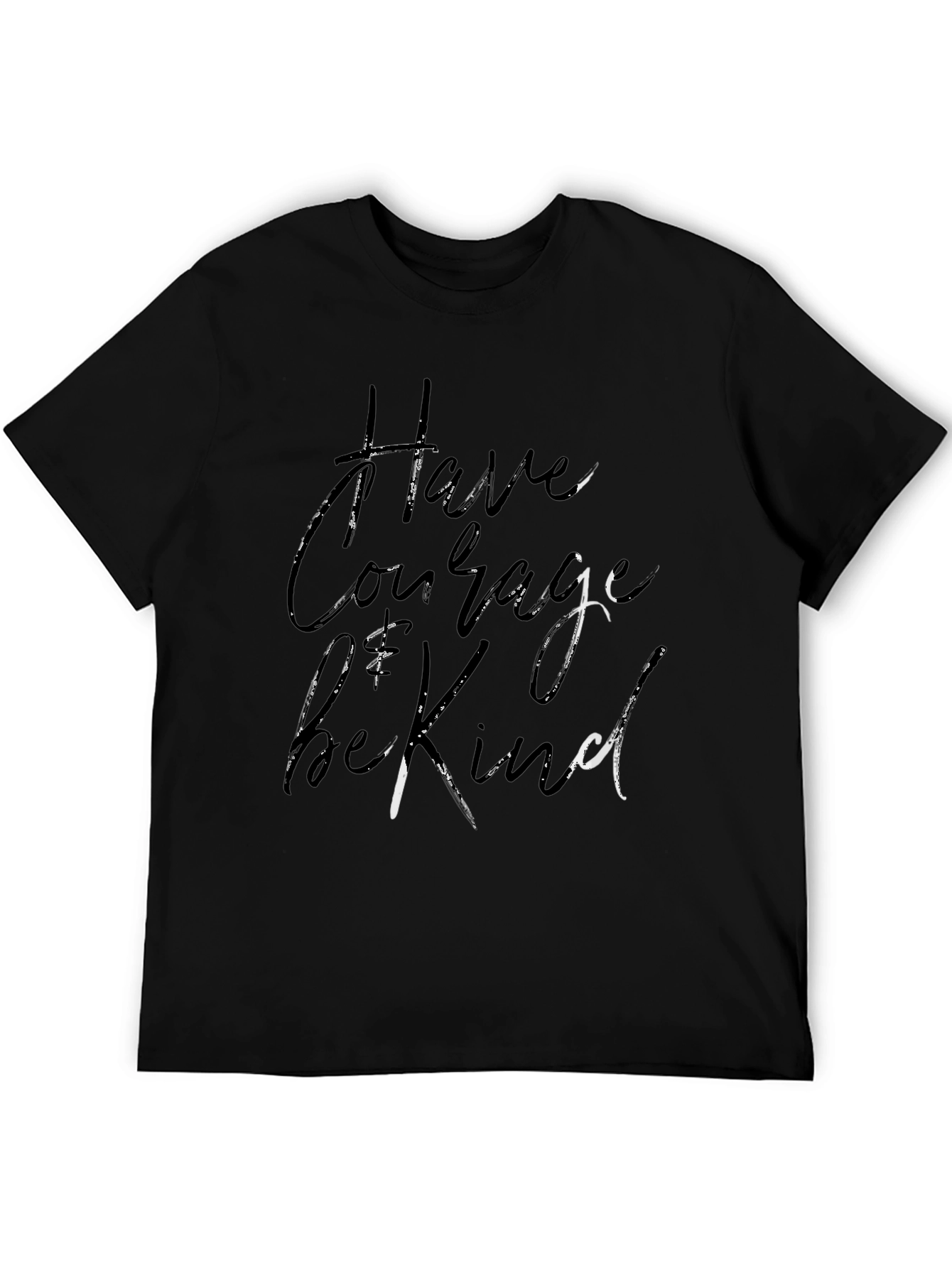 Have Courage Be Kind Black Graphic Tee