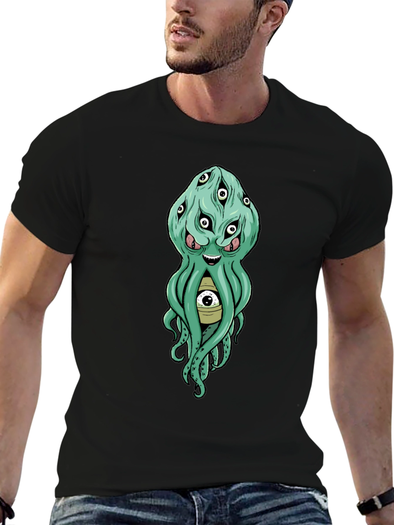 Eye-Catching Octopus Graphic Tee - Unique Design!