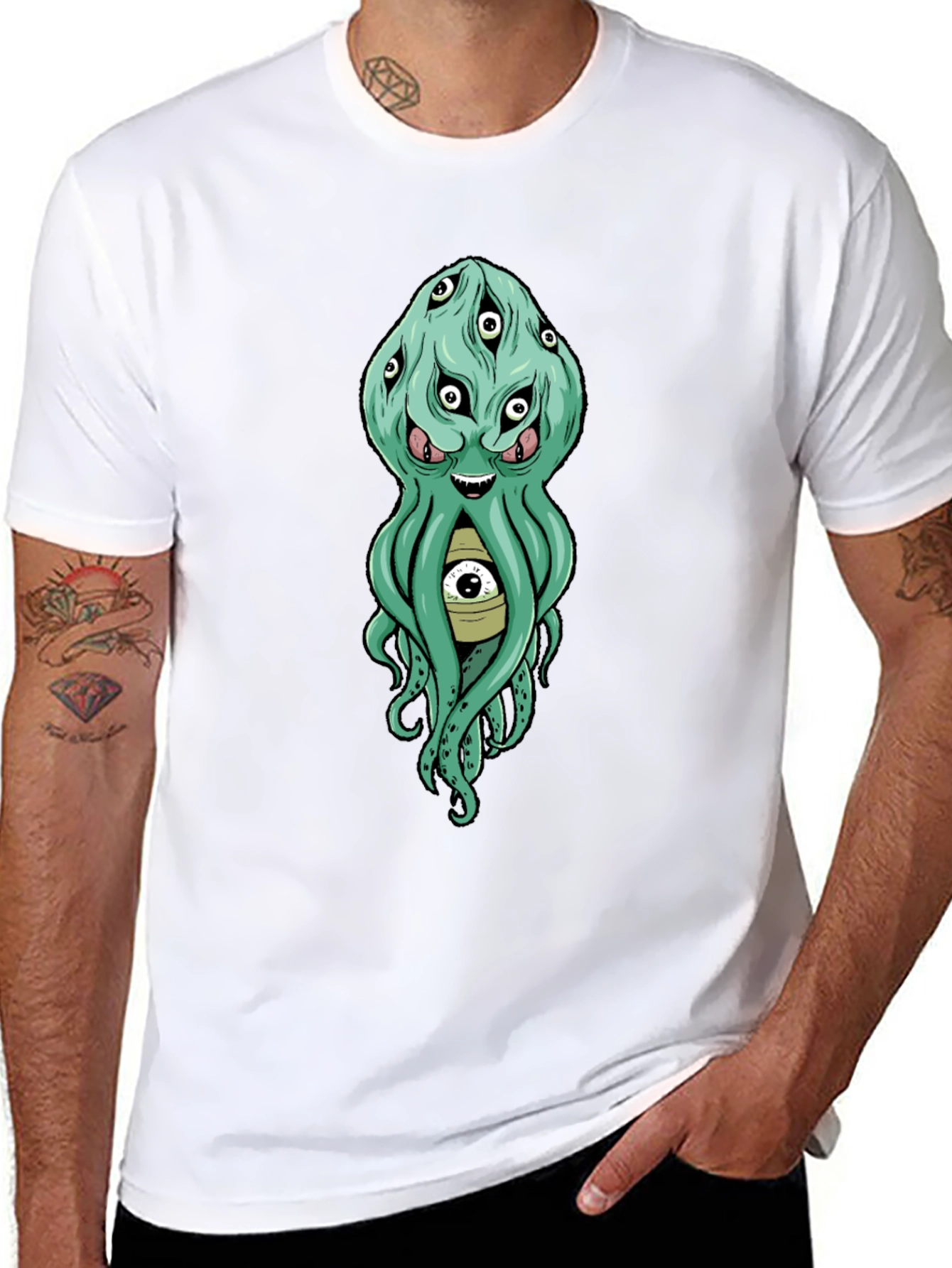 Eye-Catching Octopus Graphic Tee - Unique Design!
