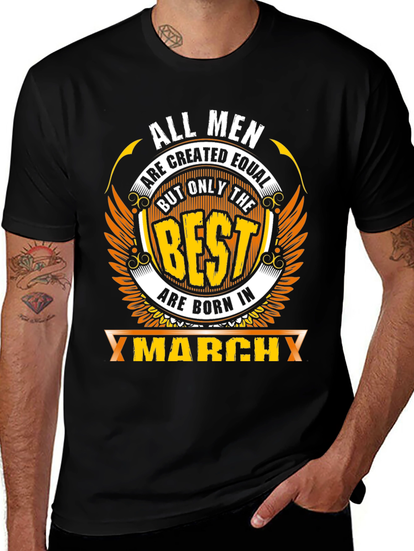March Born Best Mens T-Shirt