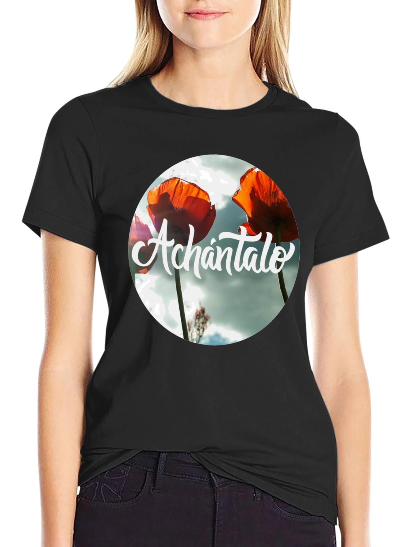 Achántalo Floral Graphic Print T-Shirt