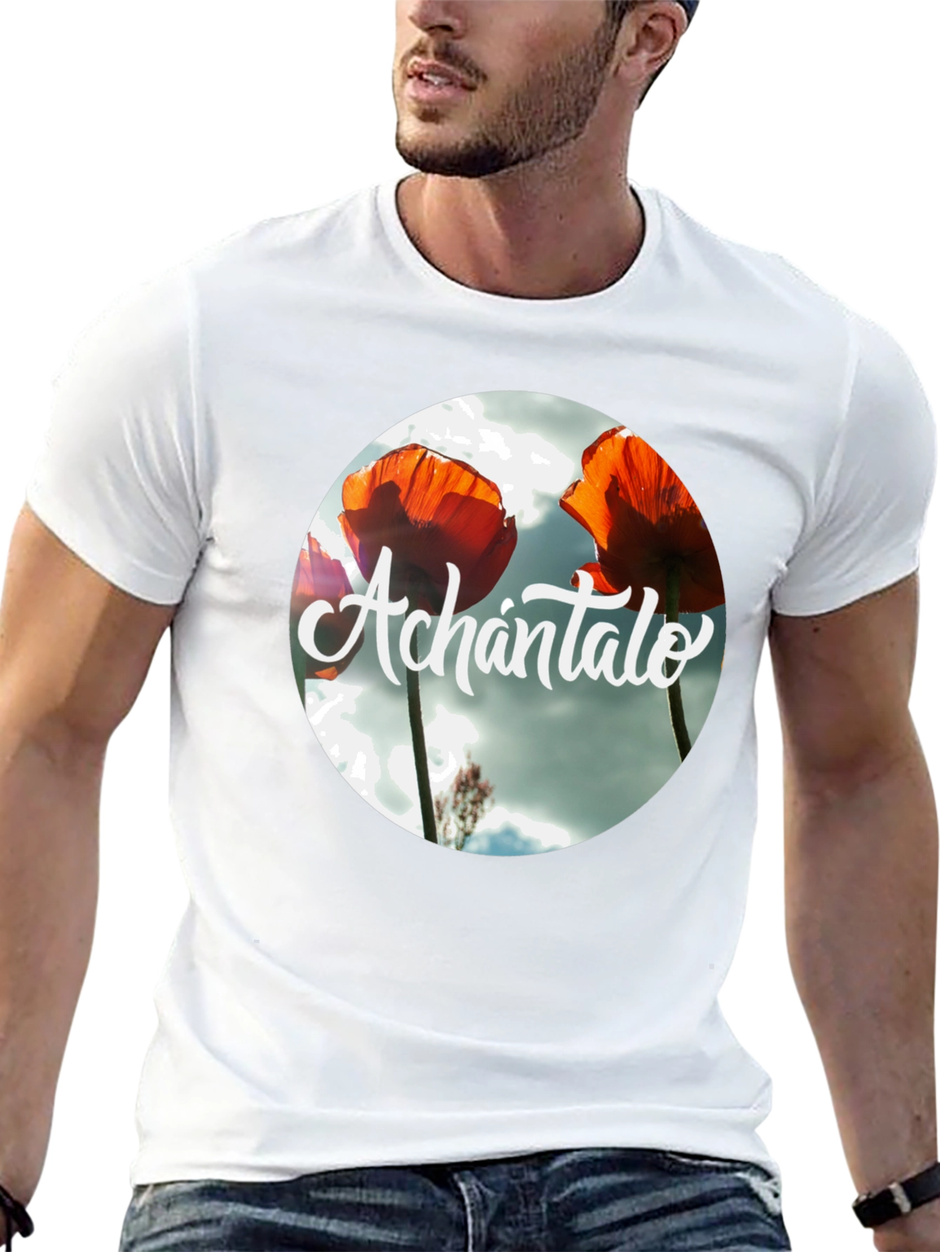 Achántalo Floral Graphic Print T-Shirt