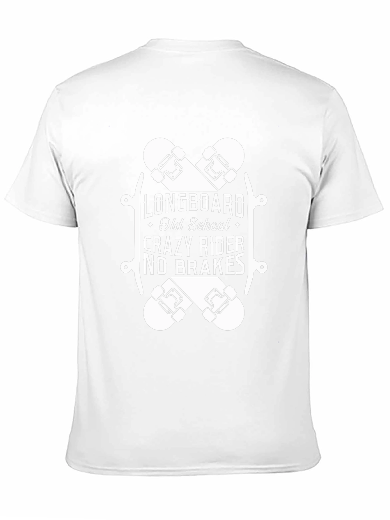 Longboard Crazy Rider Black T-Shirt