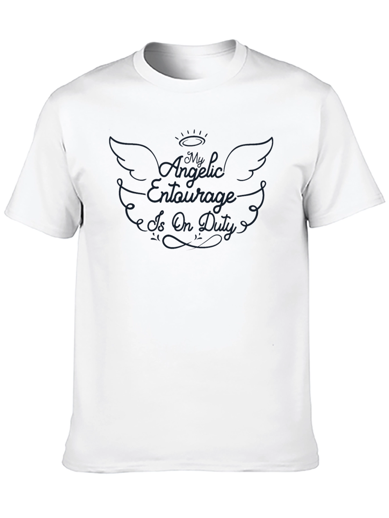 Angelic Entourage Is On Duty Graphic T-Shirt