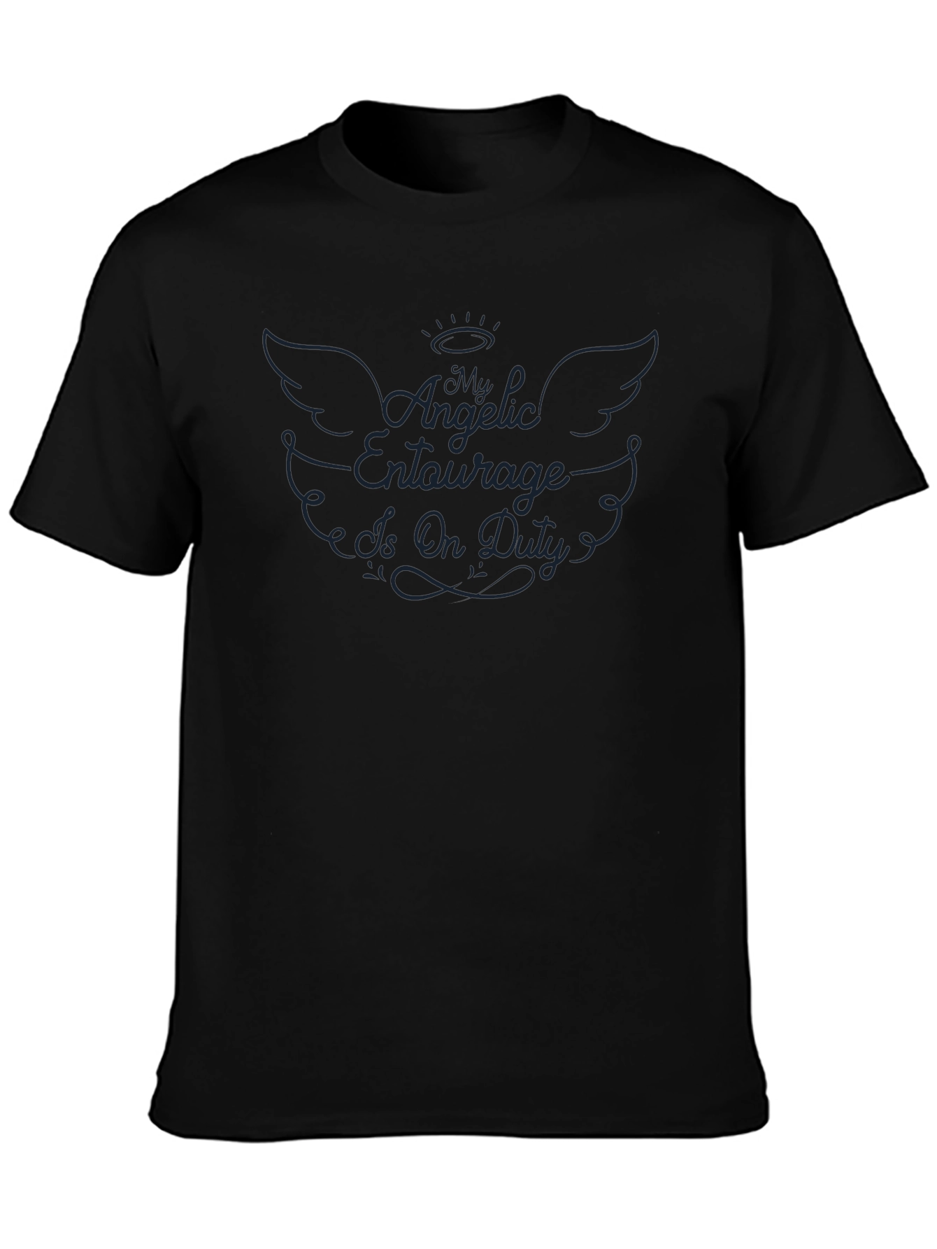 Angelic Entourage Is On Duty Graphic T-Shirt