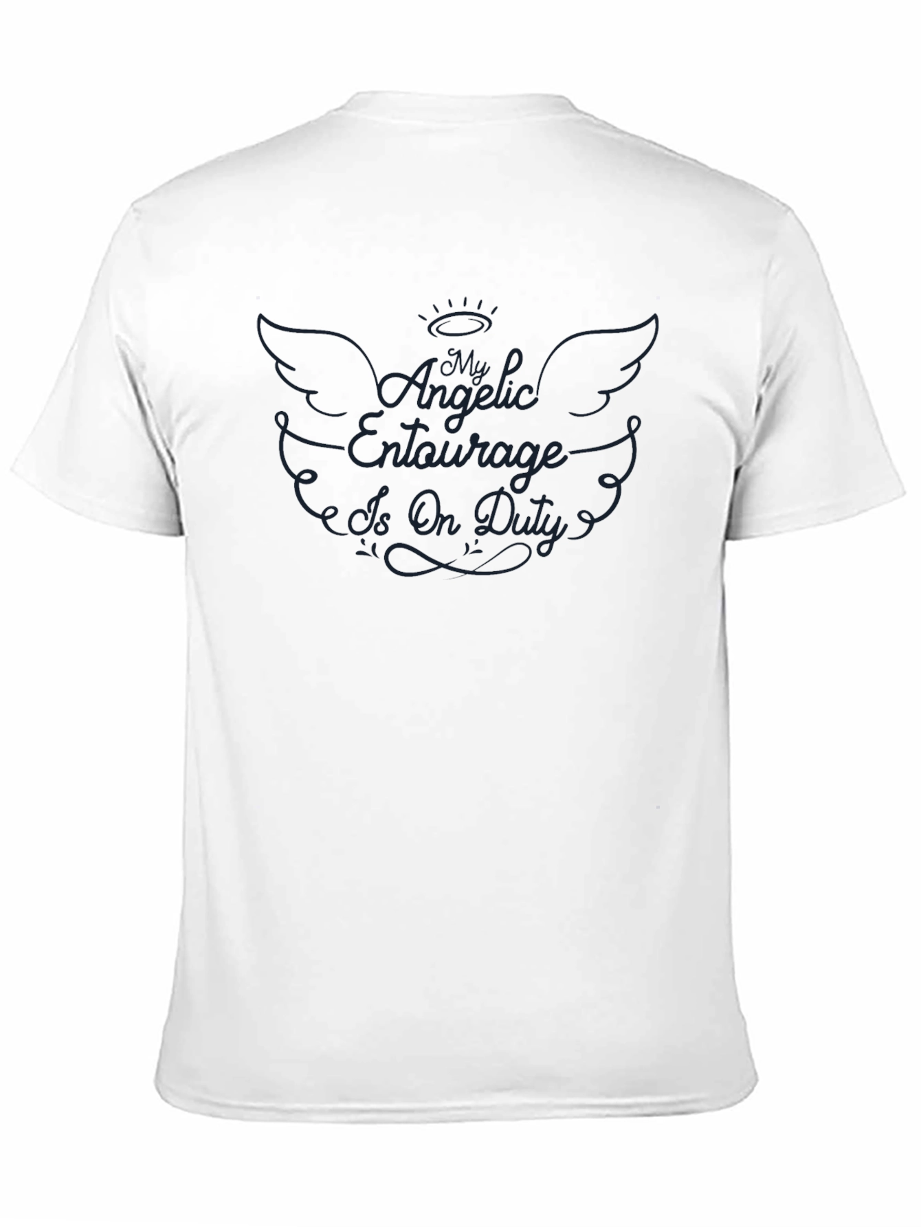 Angelic Entourage Is On Duty Graphic T-Shirt