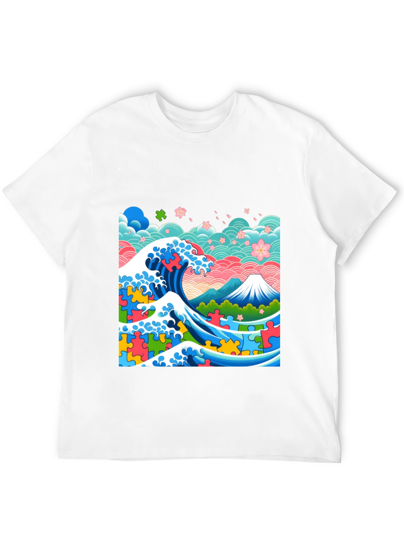 Artistic Wave Puzzle T-Shirt