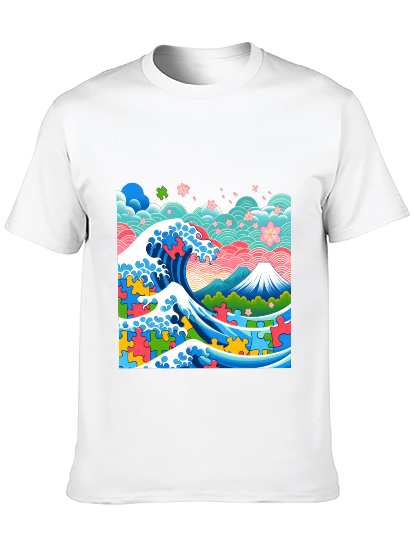 Artistic Wave Puzzle T-Shirt