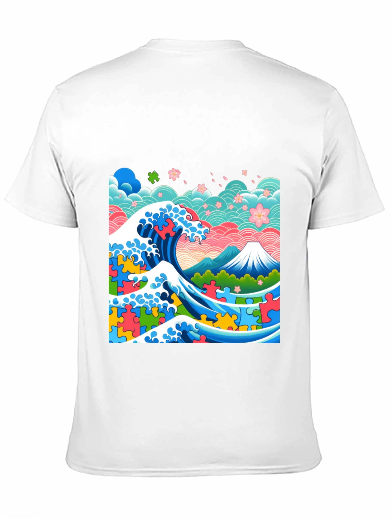 Artistic Wave Puzzle T-Shirt