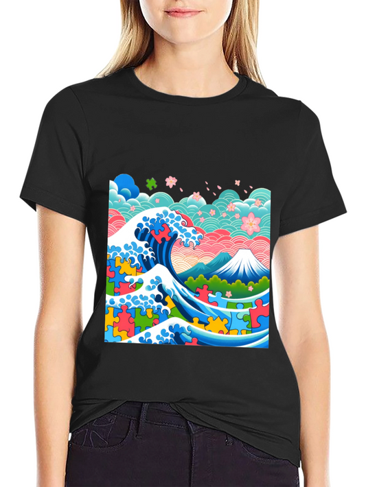 Artistic Wave Puzzle T-Shirt