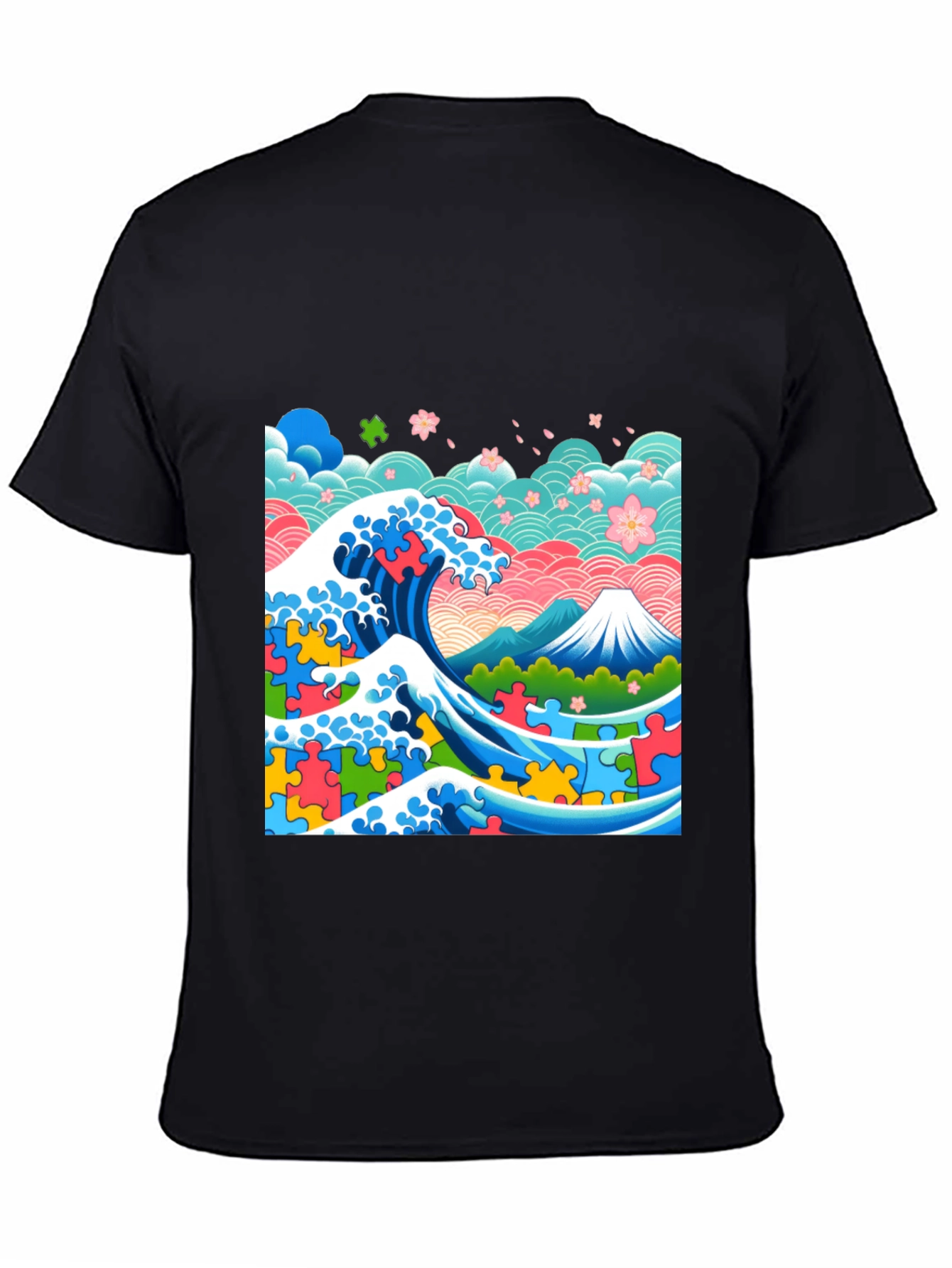 Artistic Wave Puzzle T-Shirt