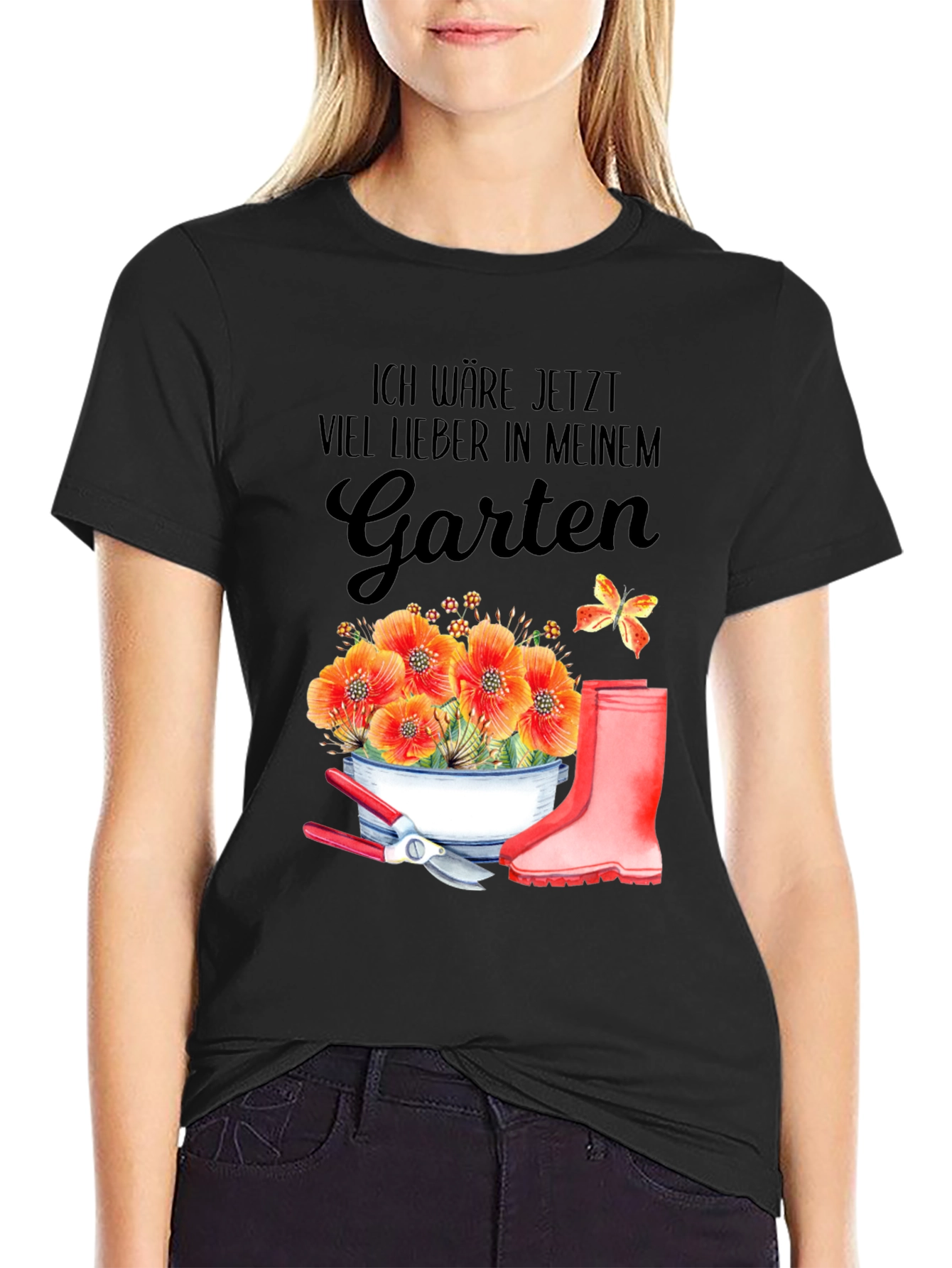 Gardening T-Shirt: Id Rather Be In My Garden