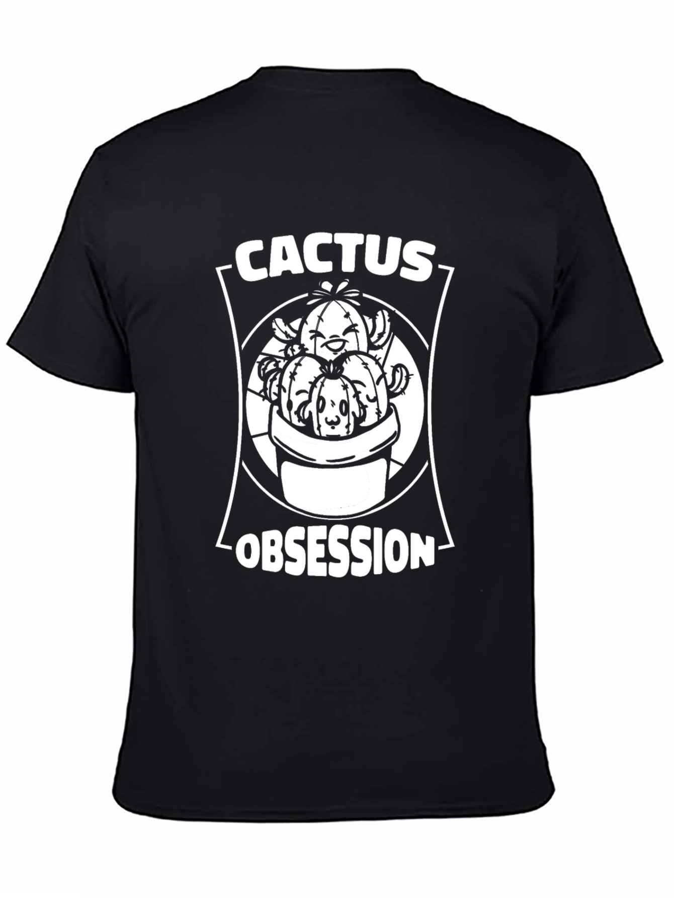 Cactus Obsession Graphic T-Shirt - Unique Plant Lover Tee
