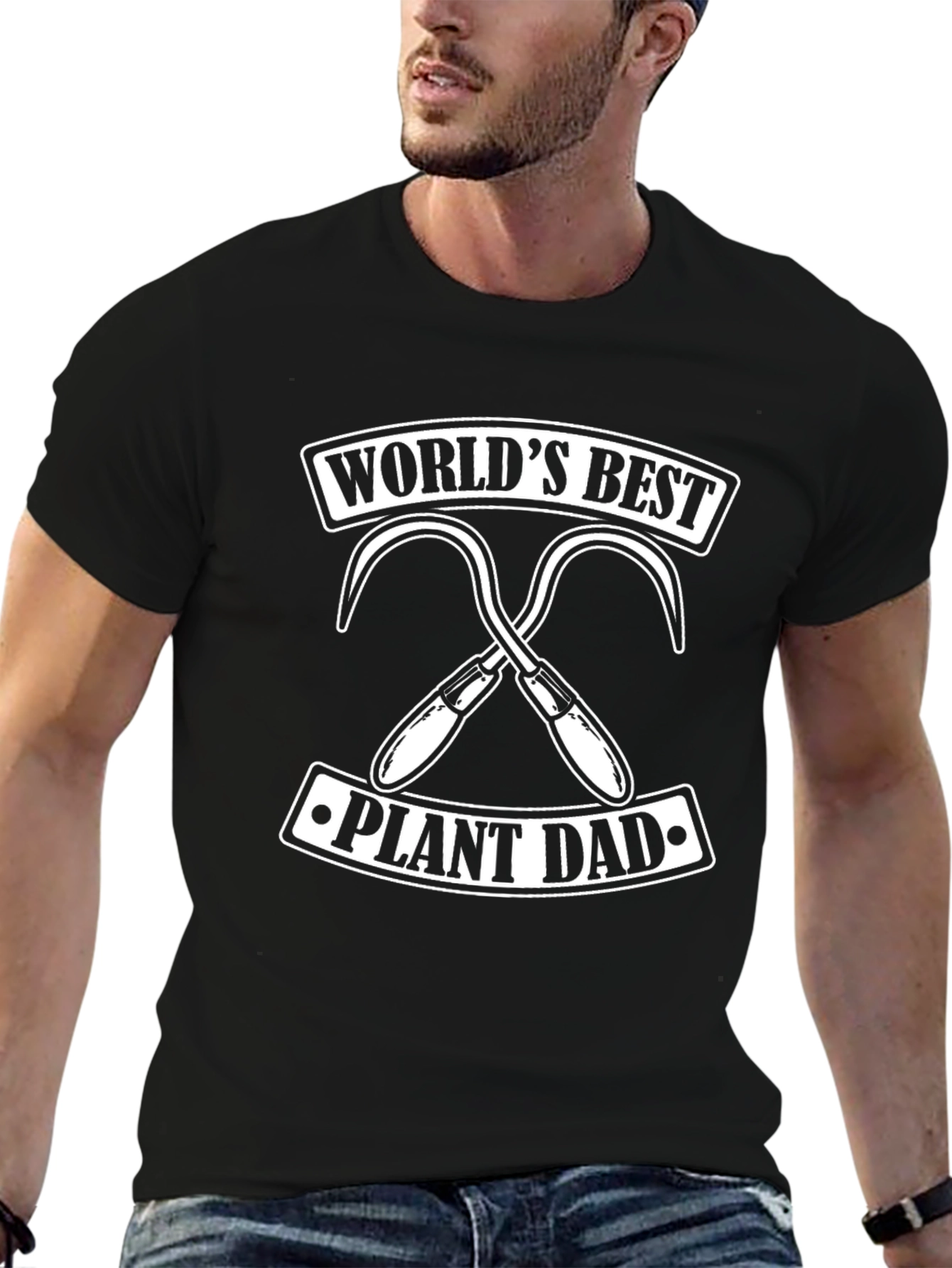 Worlds Best Plant Dad T-Shirt - Gardener Gift