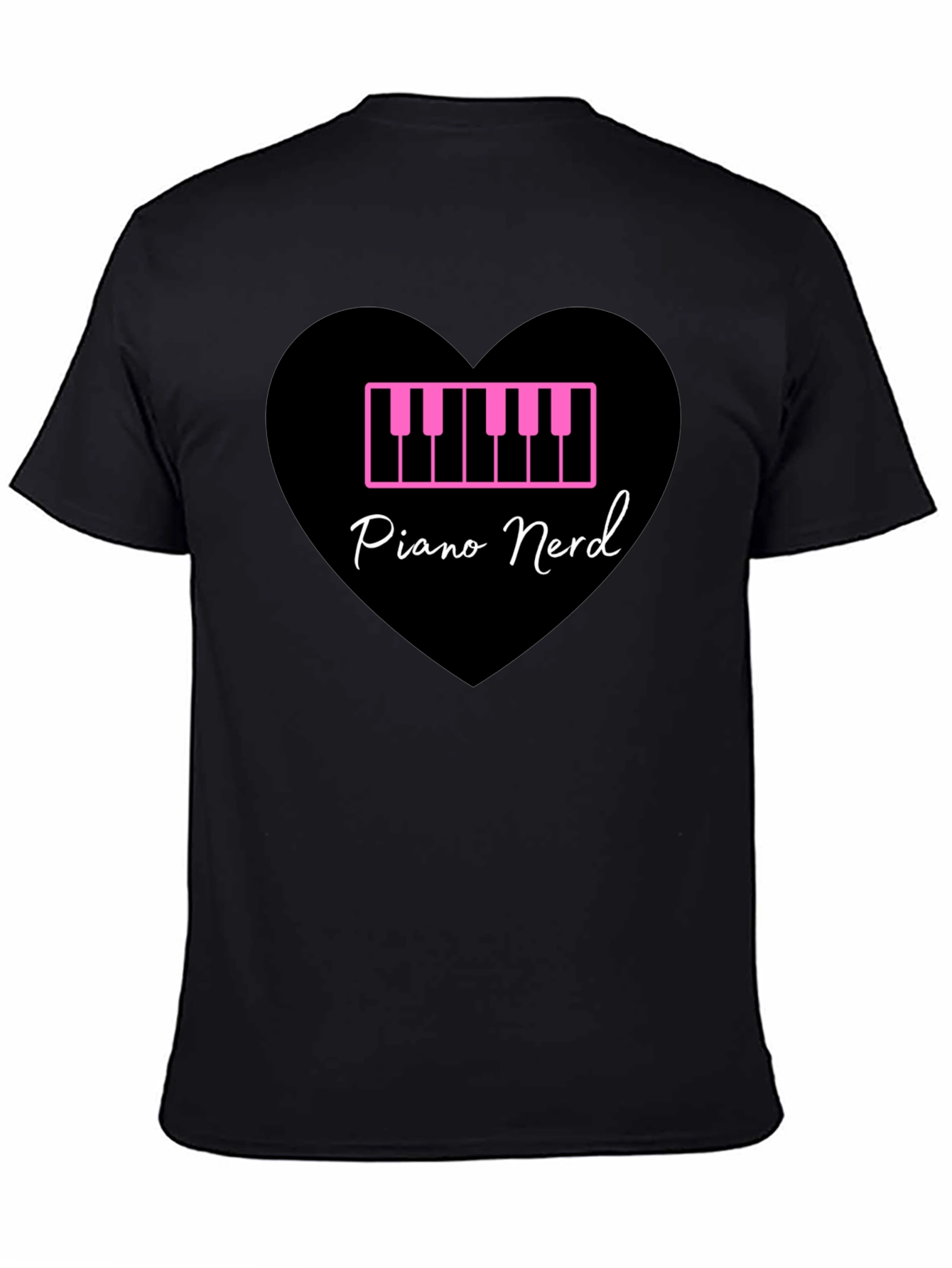 Piano Nerd T-Shirt - Musical Heart Tee