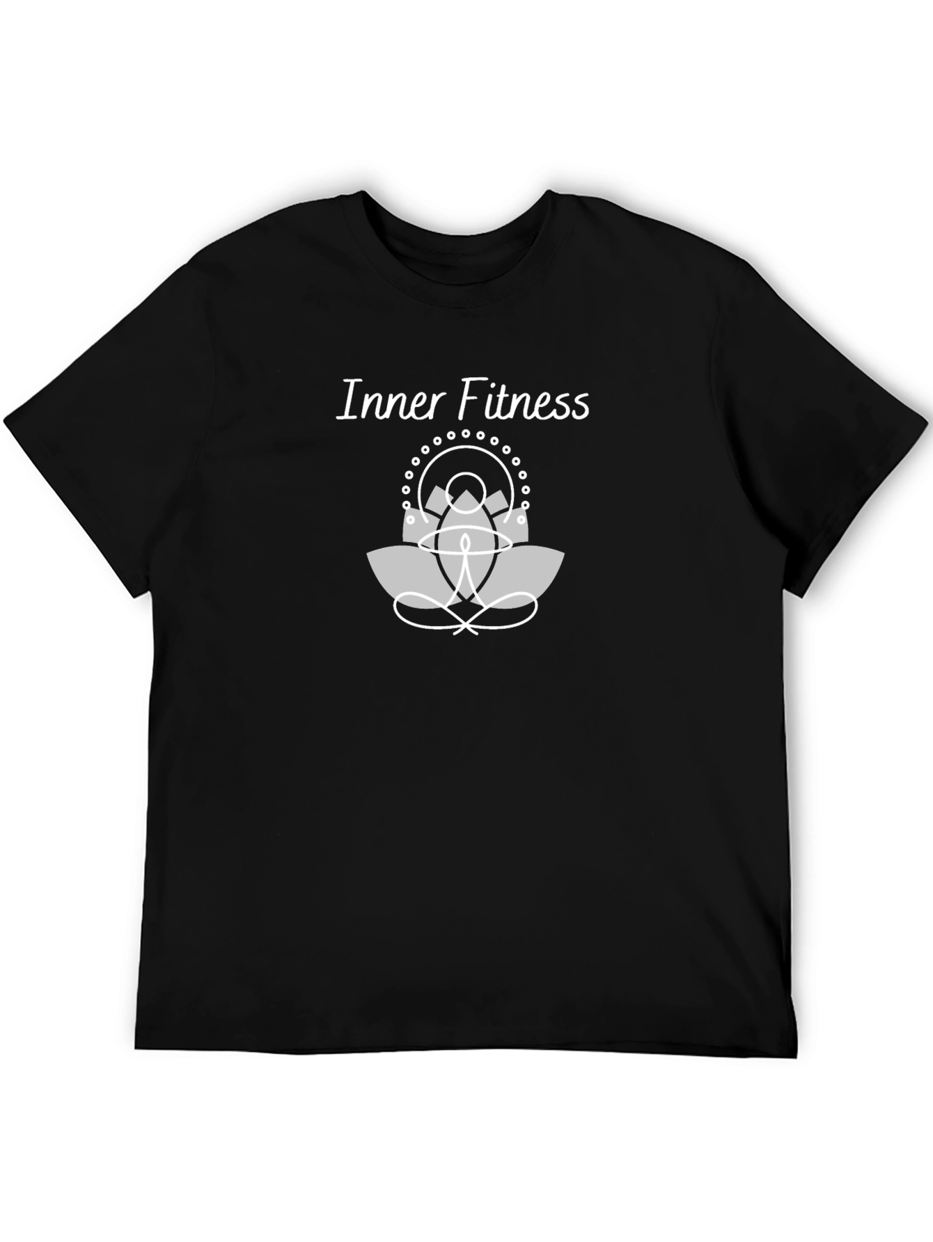 Inner Fitness Graphic Tee - Yoga Lotus Design