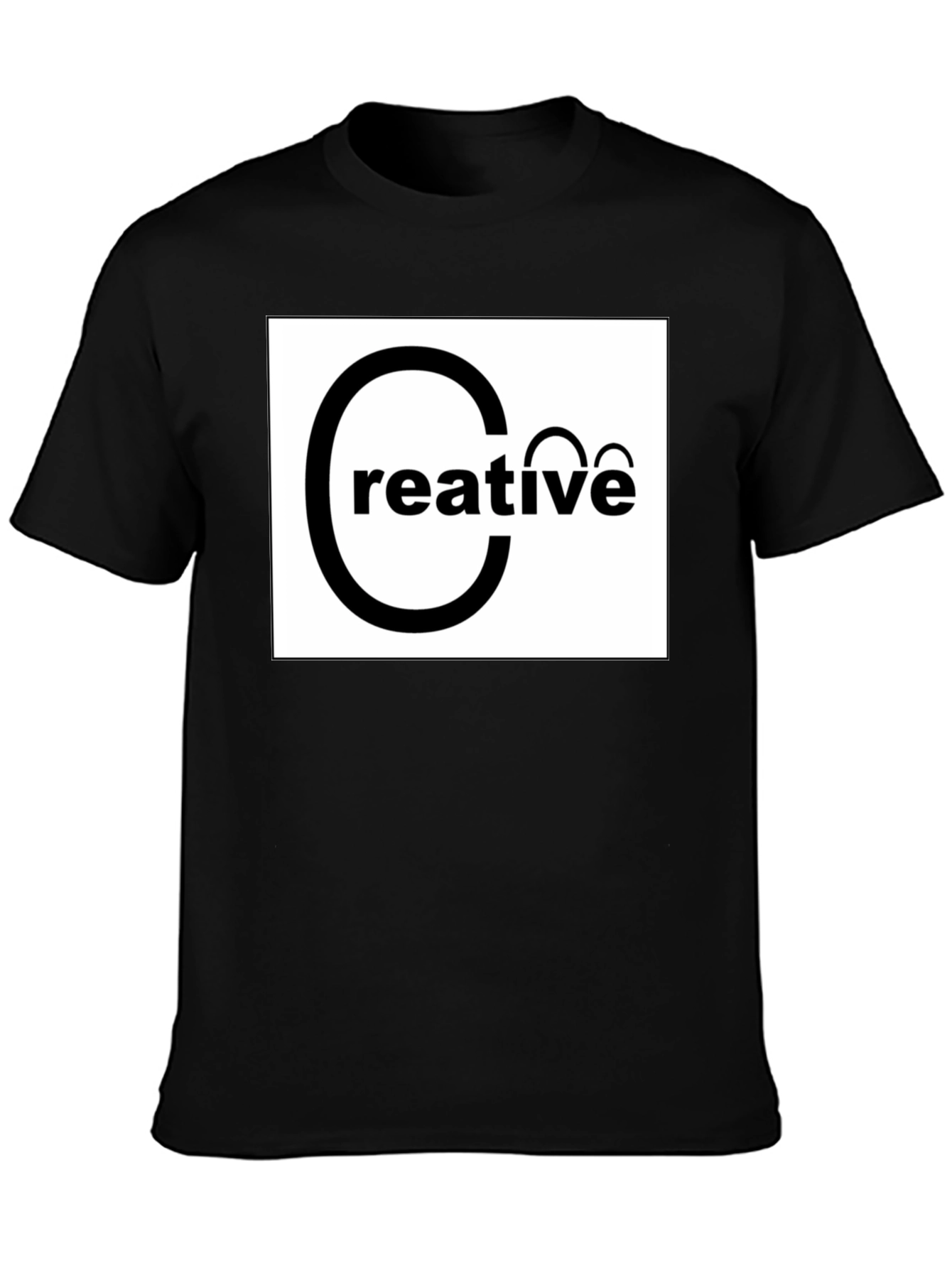 Creative Graphic Black T-Shirt