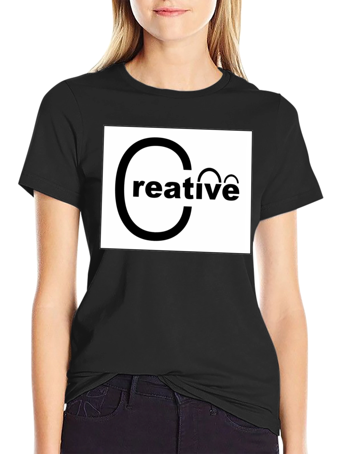 Creative Graphic Black T-Shirt