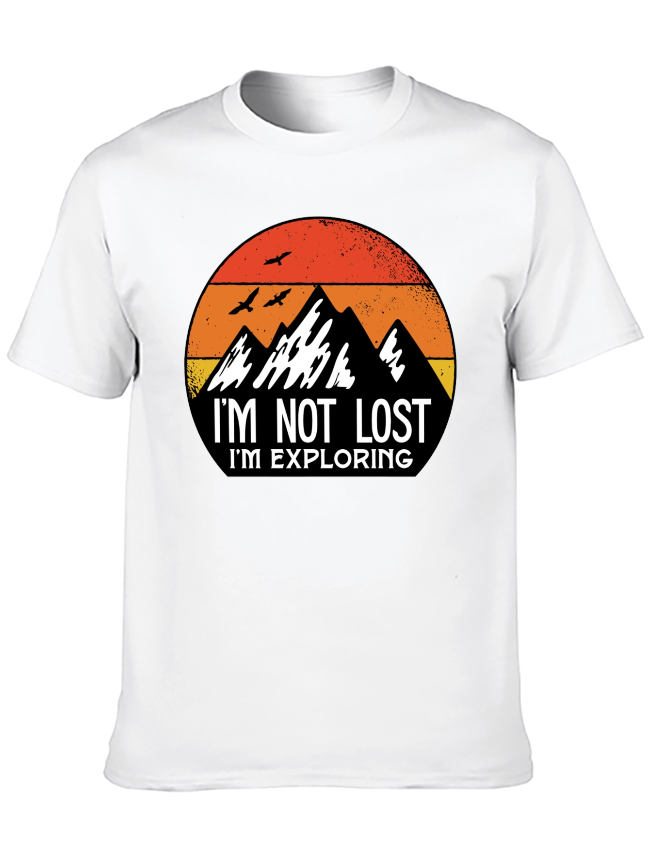 Im Not Lost Im Exploring Black T-Shirt