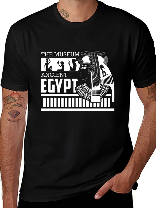Ancient Egypt Museum T-Shirt - Black Cotton Tee