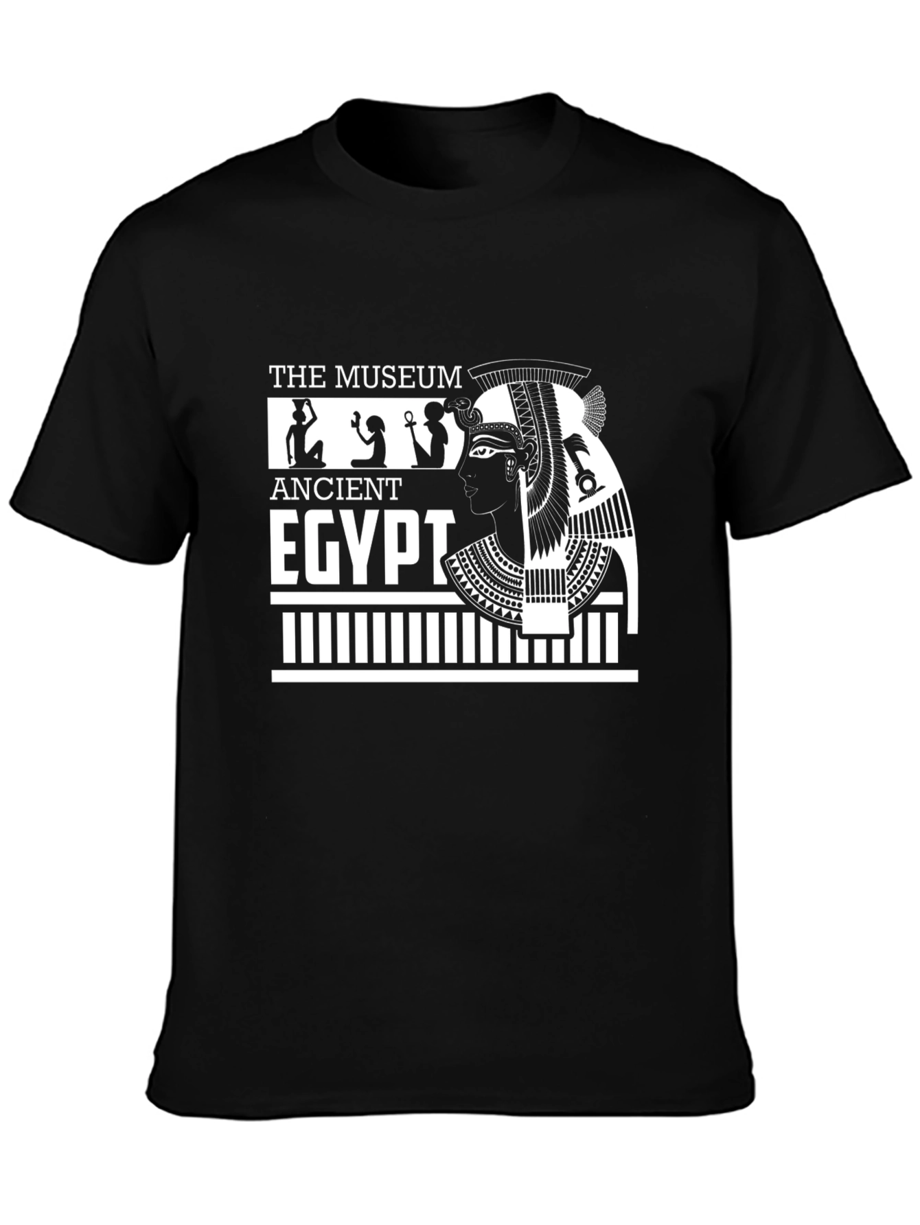 Ancient Egypt Museum T-Shirt - Black Cotton Tee