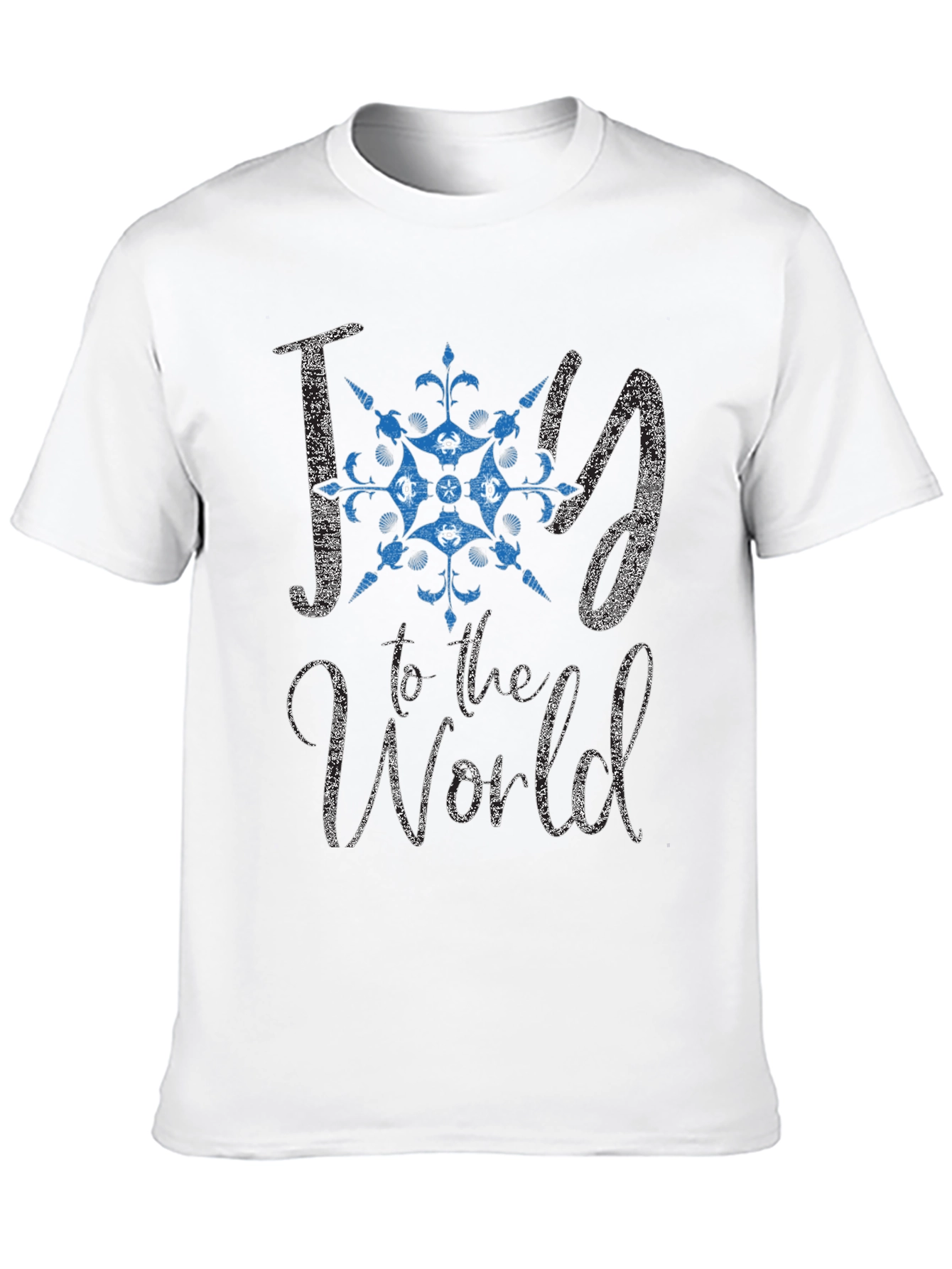 Joy to the World Graphic Tee - Black