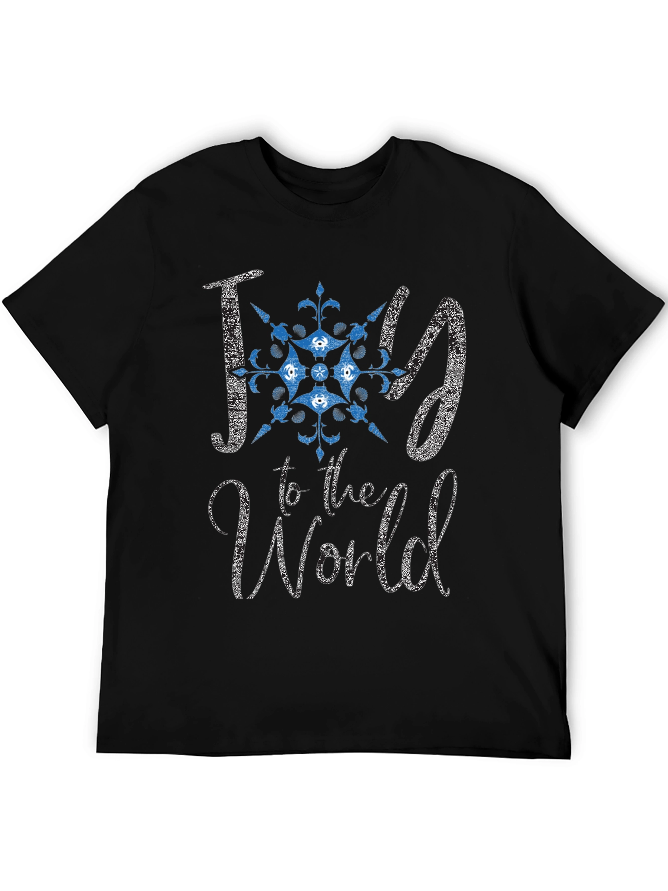 Joy to the World Graphic Tee - Black