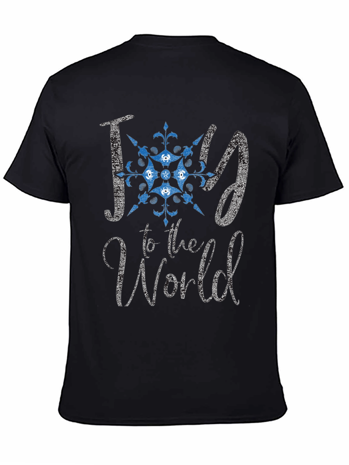 Joy to the World Graphic Tee - Black