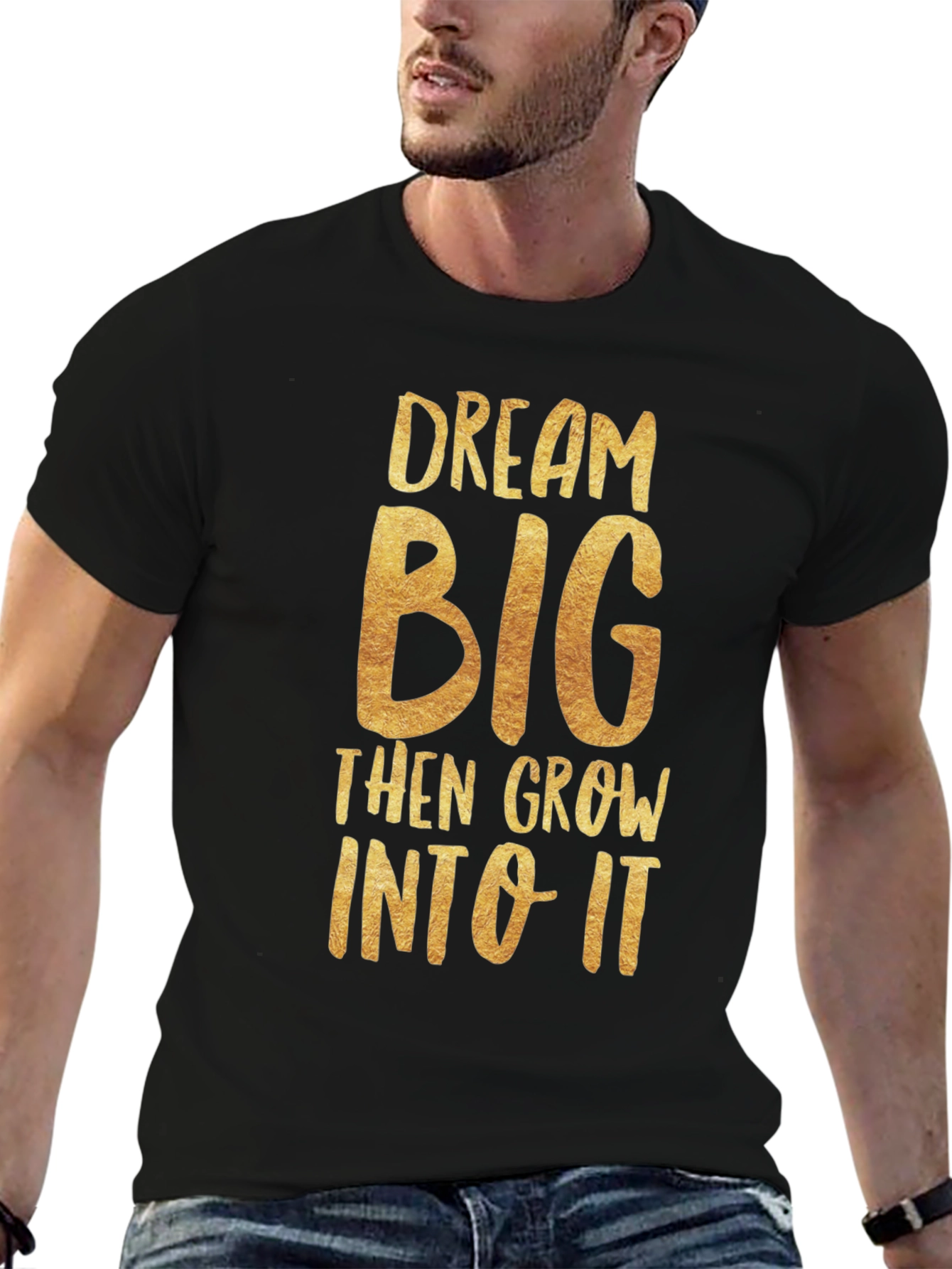 Dream Big Graphic Tee - Black