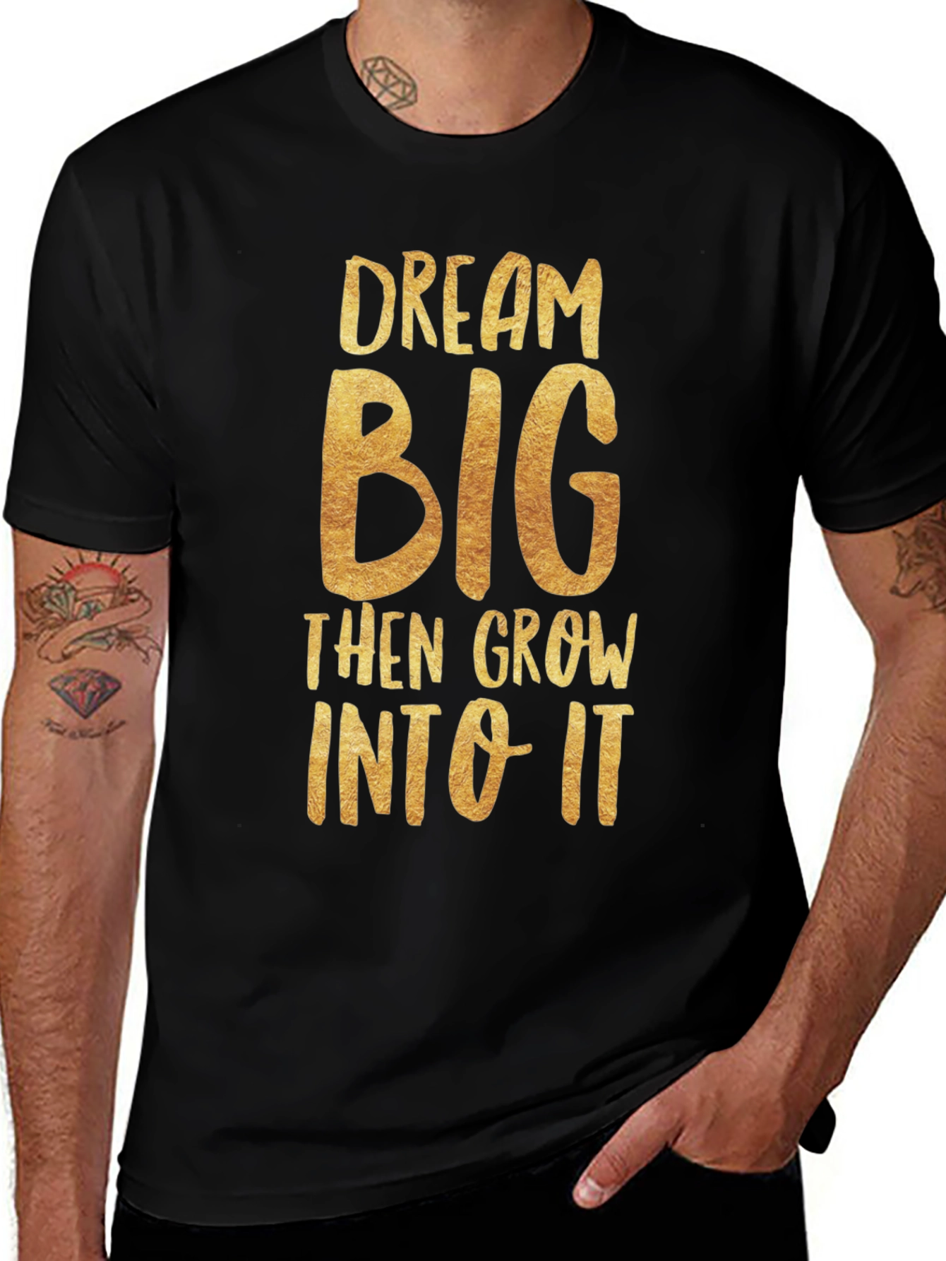 Dream Big Graphic Tee - Black