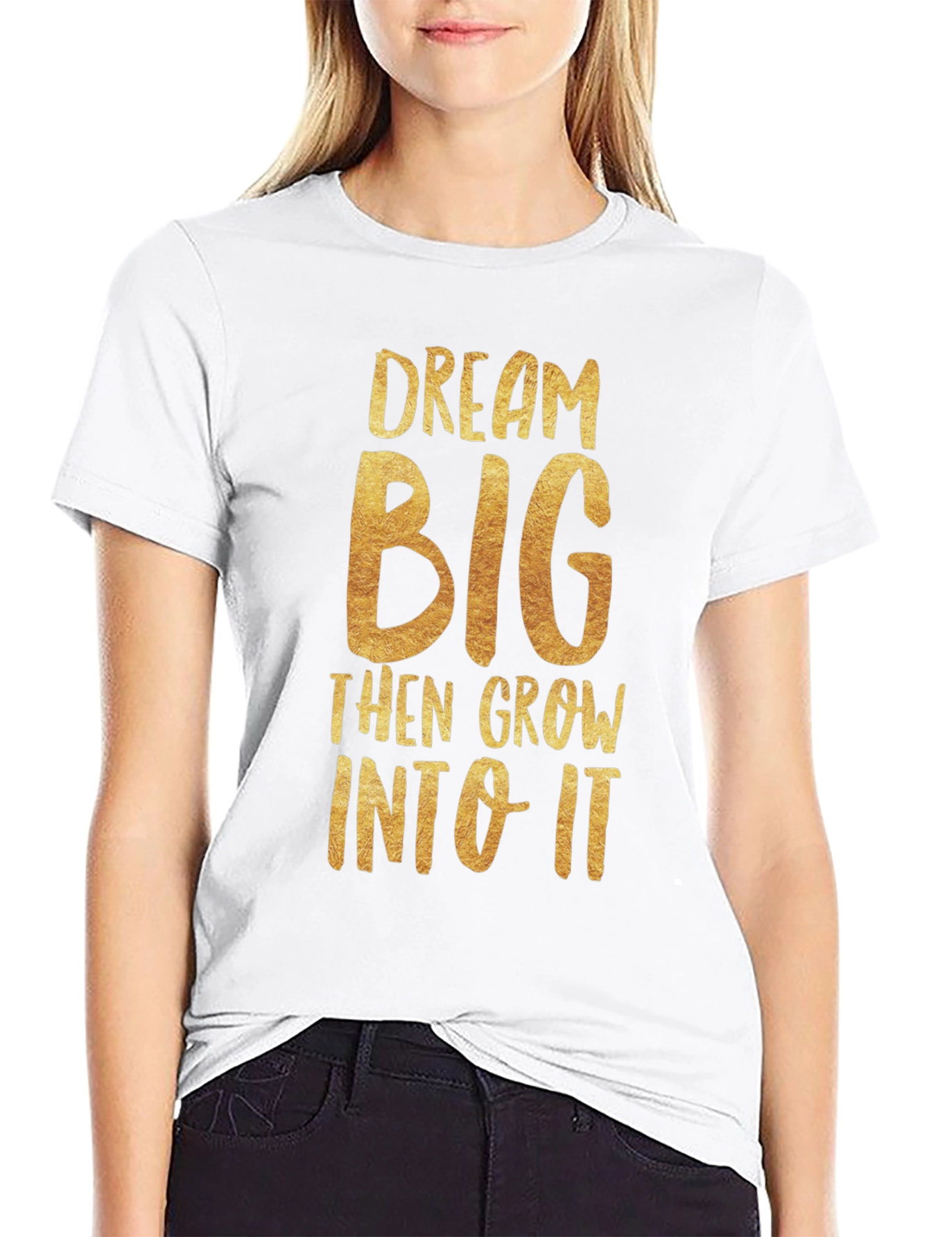 Dream Big Graphic Tee - Black