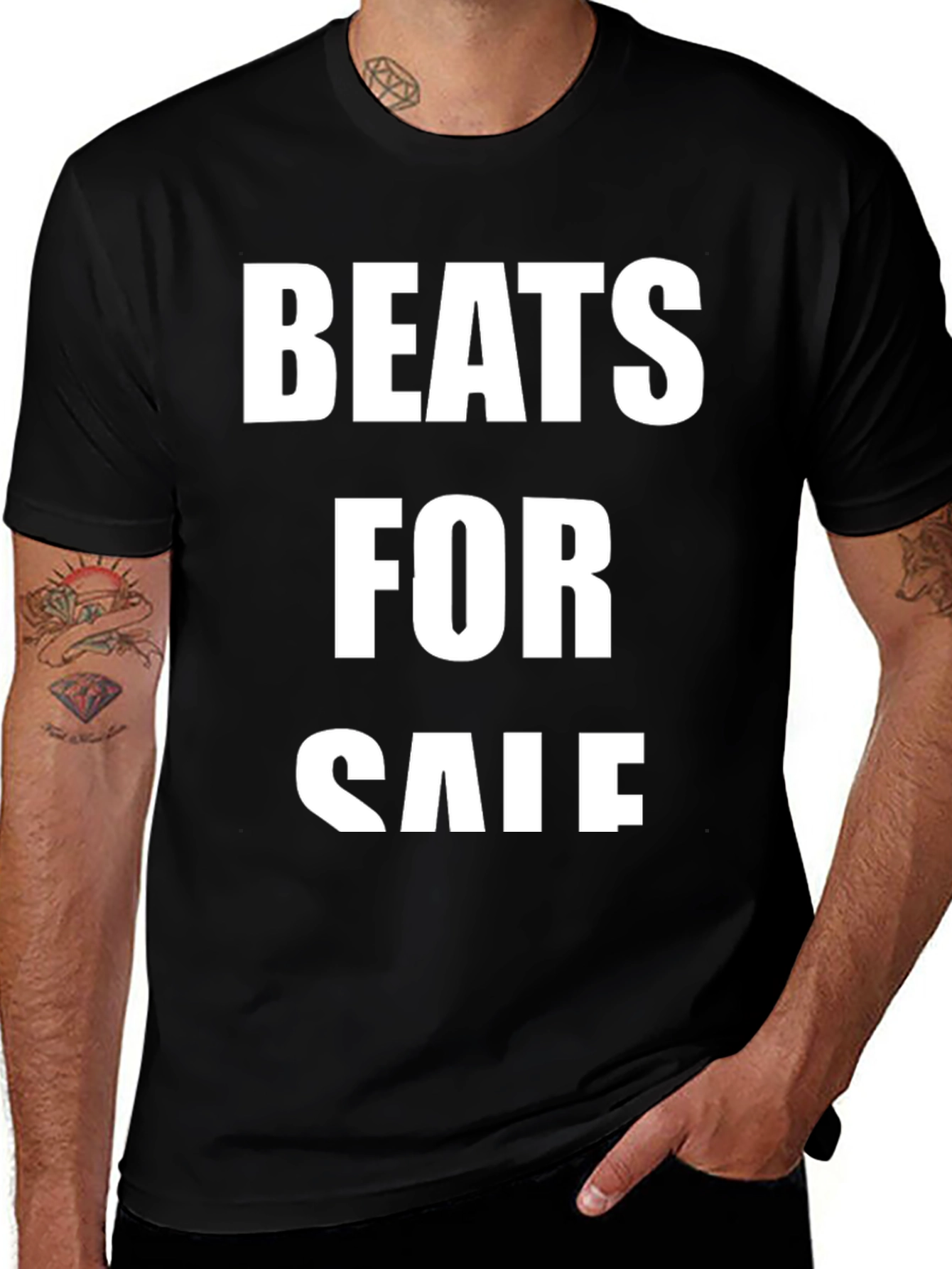 Beats for Sale Black T-Shirt