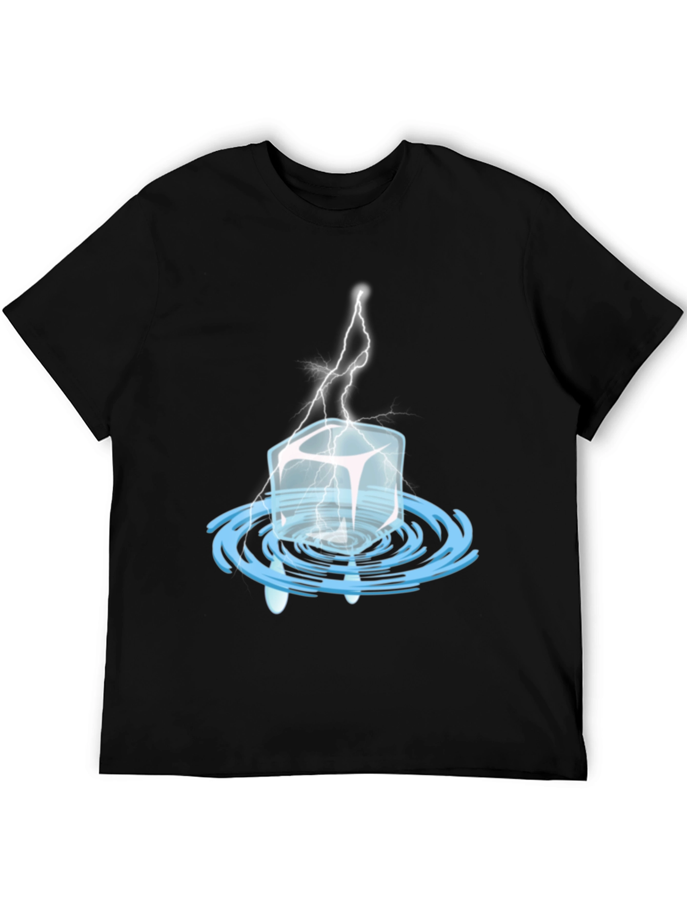 Ice Cube Lightning Graphic Tee - Cool Black T-Shirt
