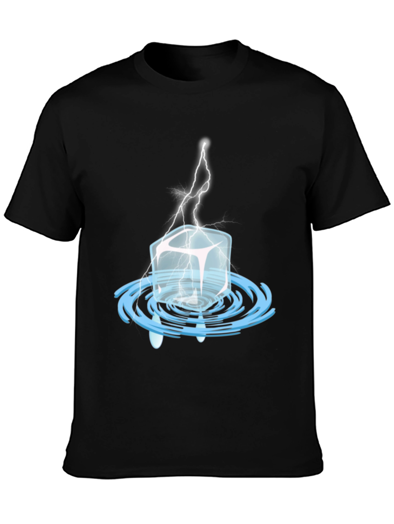 Ice Cube Lightning Graphic Tee - Cool Black T-Shirt