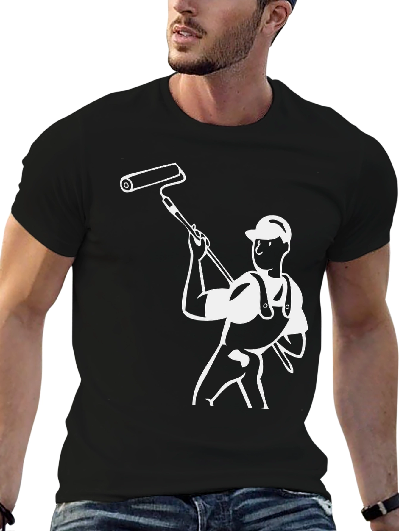 Painter Graphic Black T-Shirt