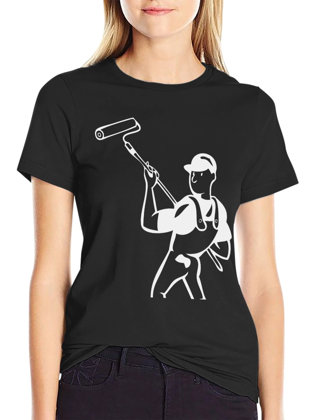 Painter Graphic Black T-Shirt