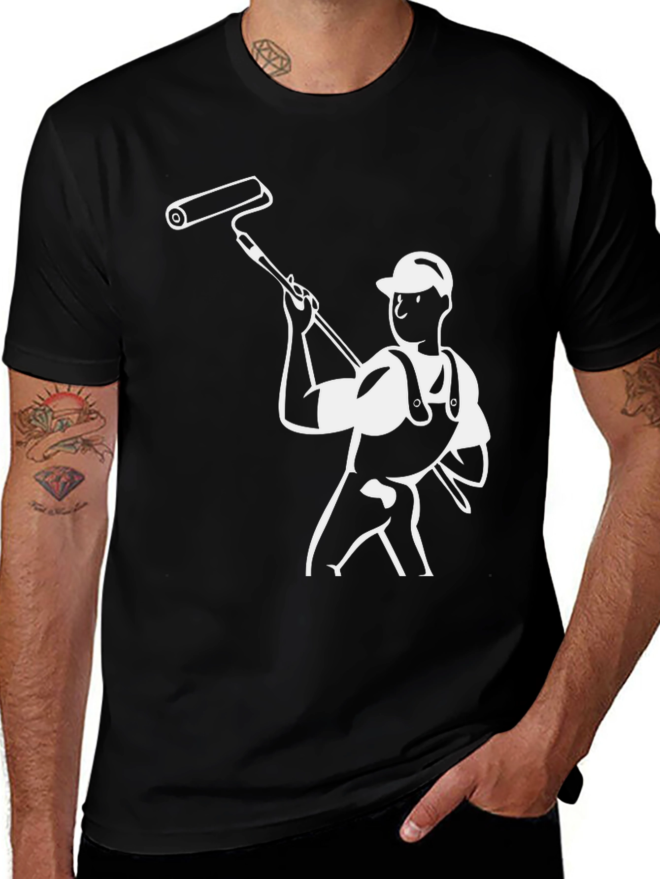 Painter Graphic Black T-Shirt